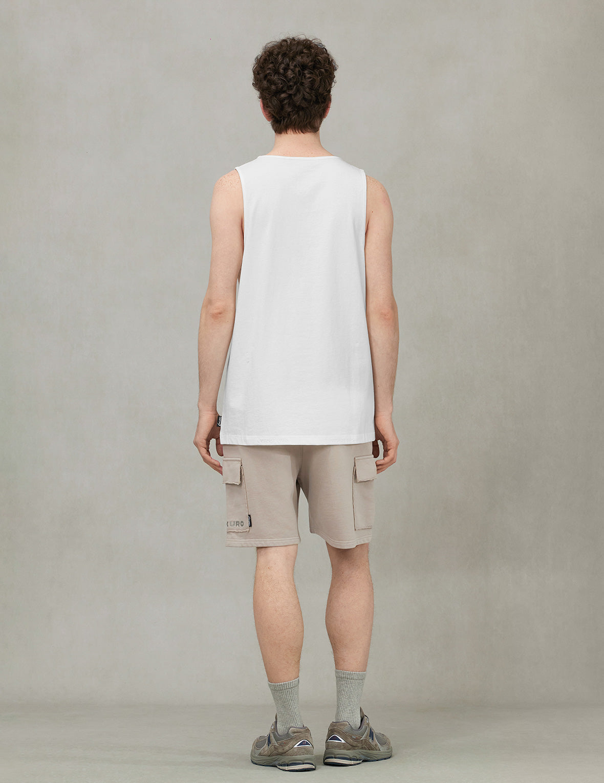 Logo and Seagull Embroidery Relax Fit Tank Top