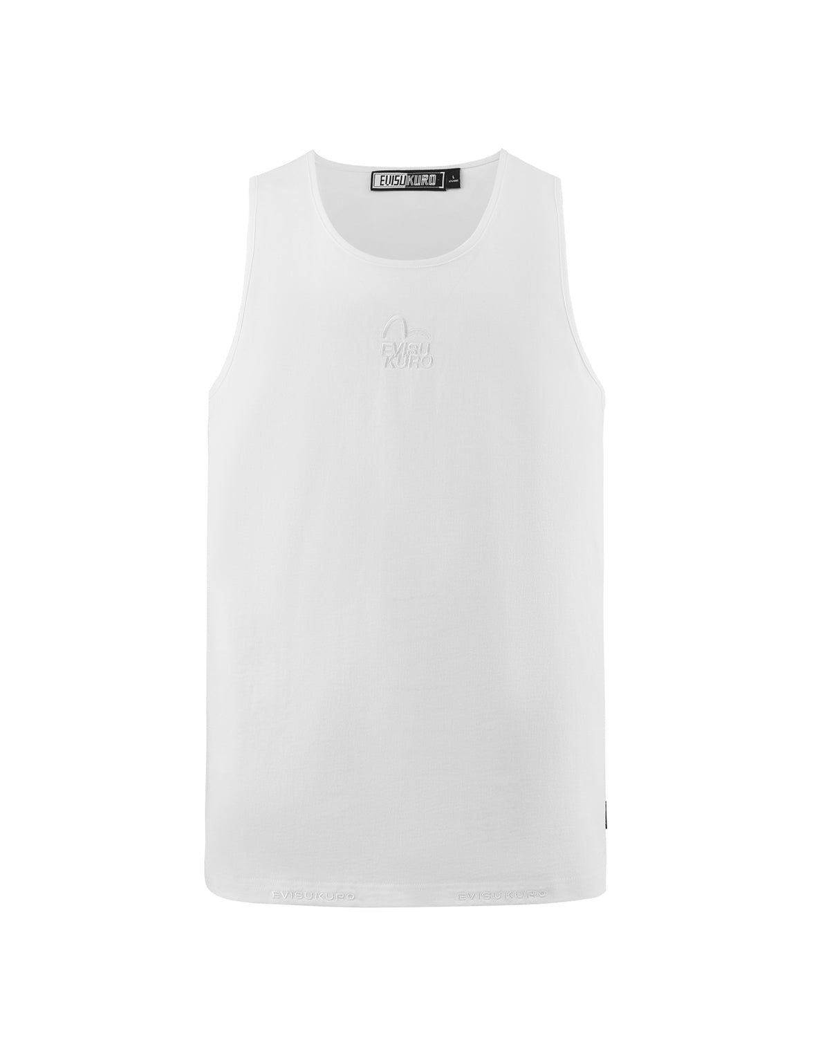 Logo and Seagull Embroidery Relax Fit Tank Top