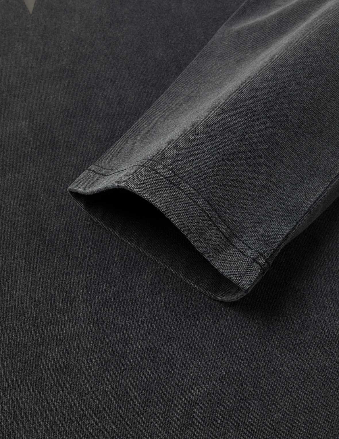 Heavy Washed Regular Fit 2-in-1 Long-Sleeve T-Shirt