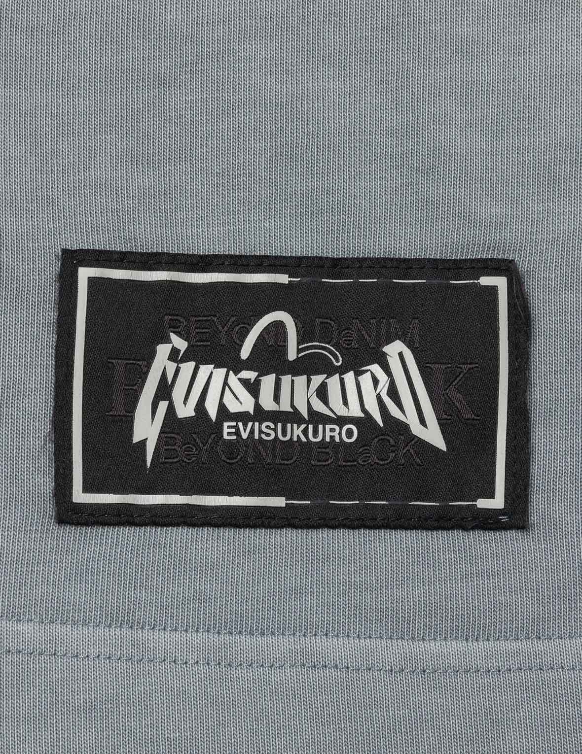Seagull and Logo Embroidery Oversized Garment Dye T-Shirt