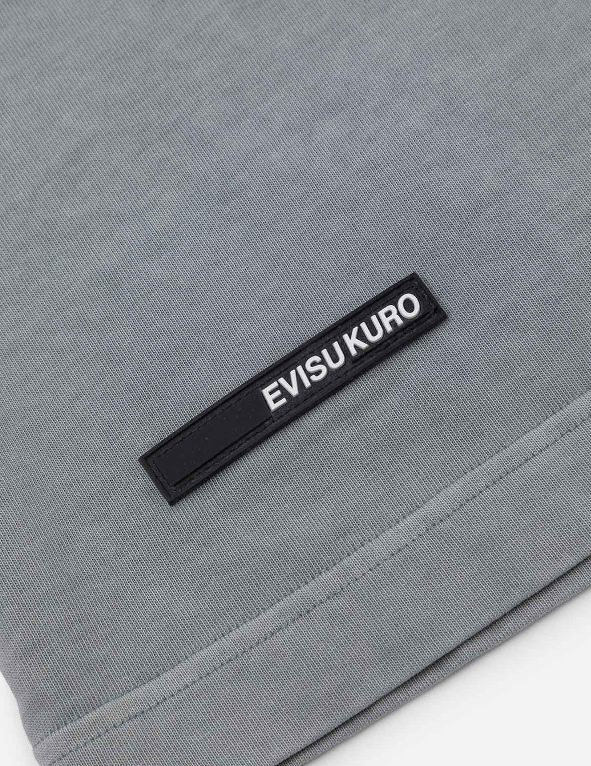 Seagull and Logo Embroidery Oversized Garment Dye T-Shirt