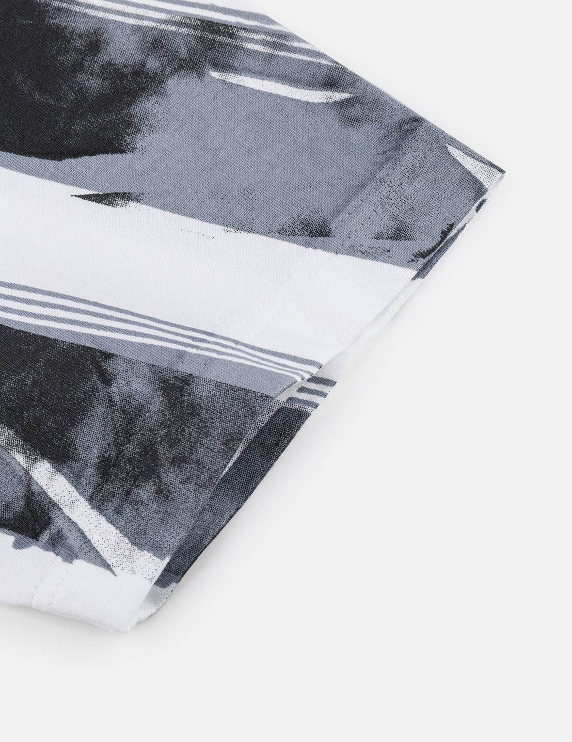 Washed Tie-Dye Stripe Loose Fit T-shirt