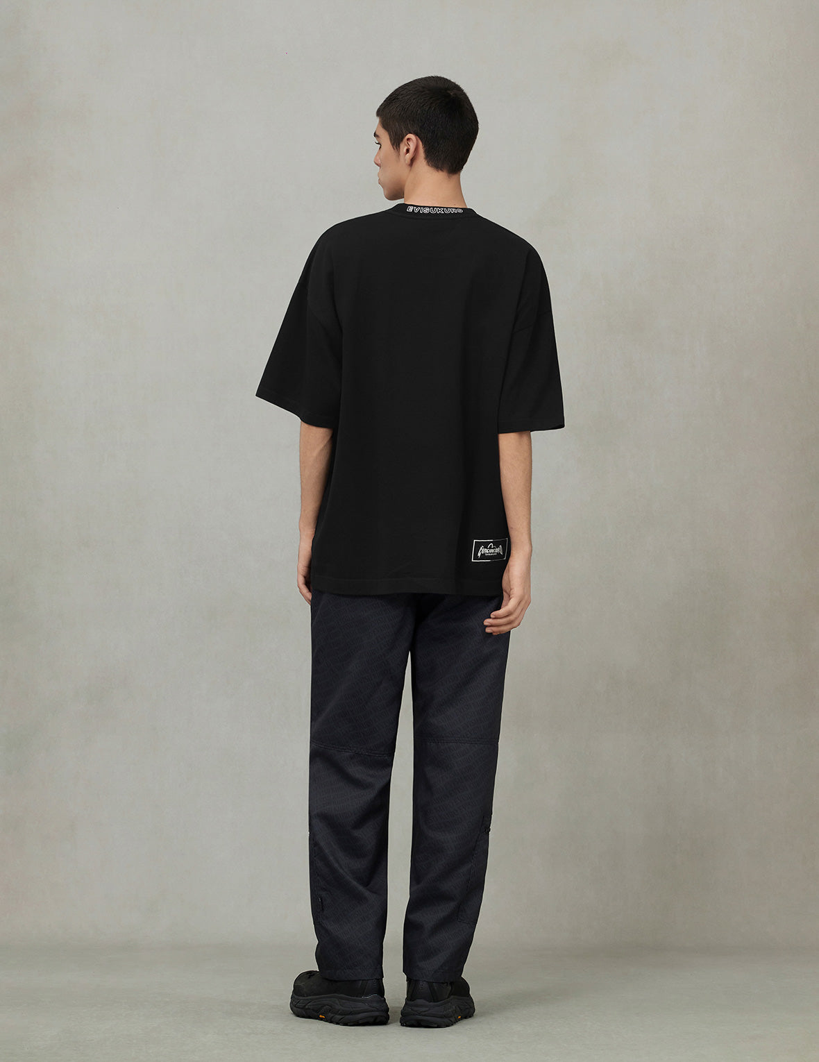 Kamon Print and Embroidery Oversized T-shirt