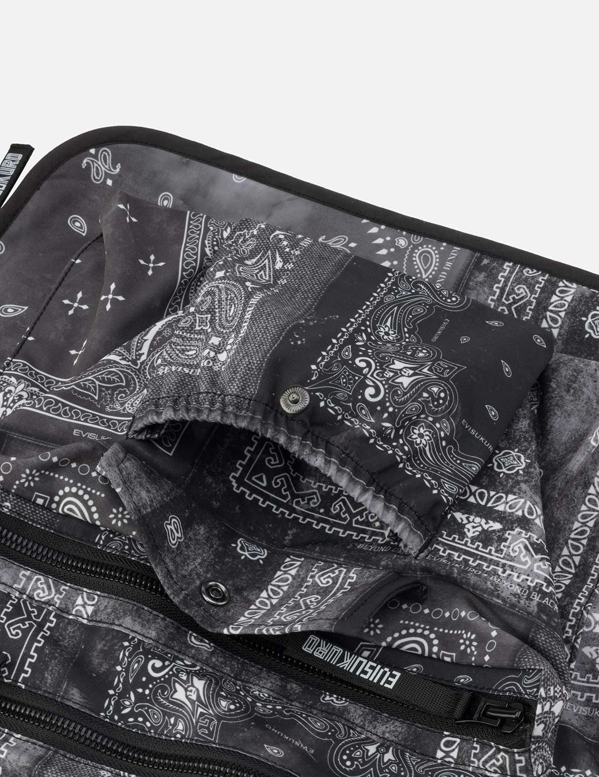 Allover Paisley Print Oversized Cargo Vest