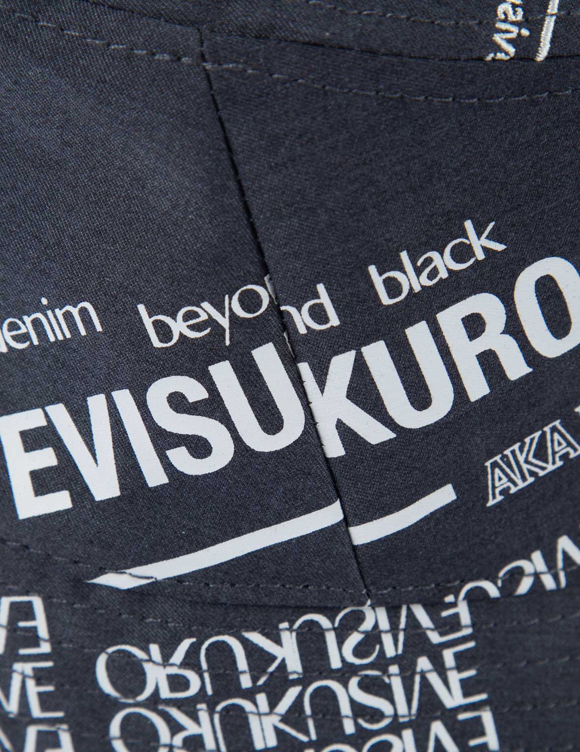 Slogan Embroidered and Logo Print Bucket Hat