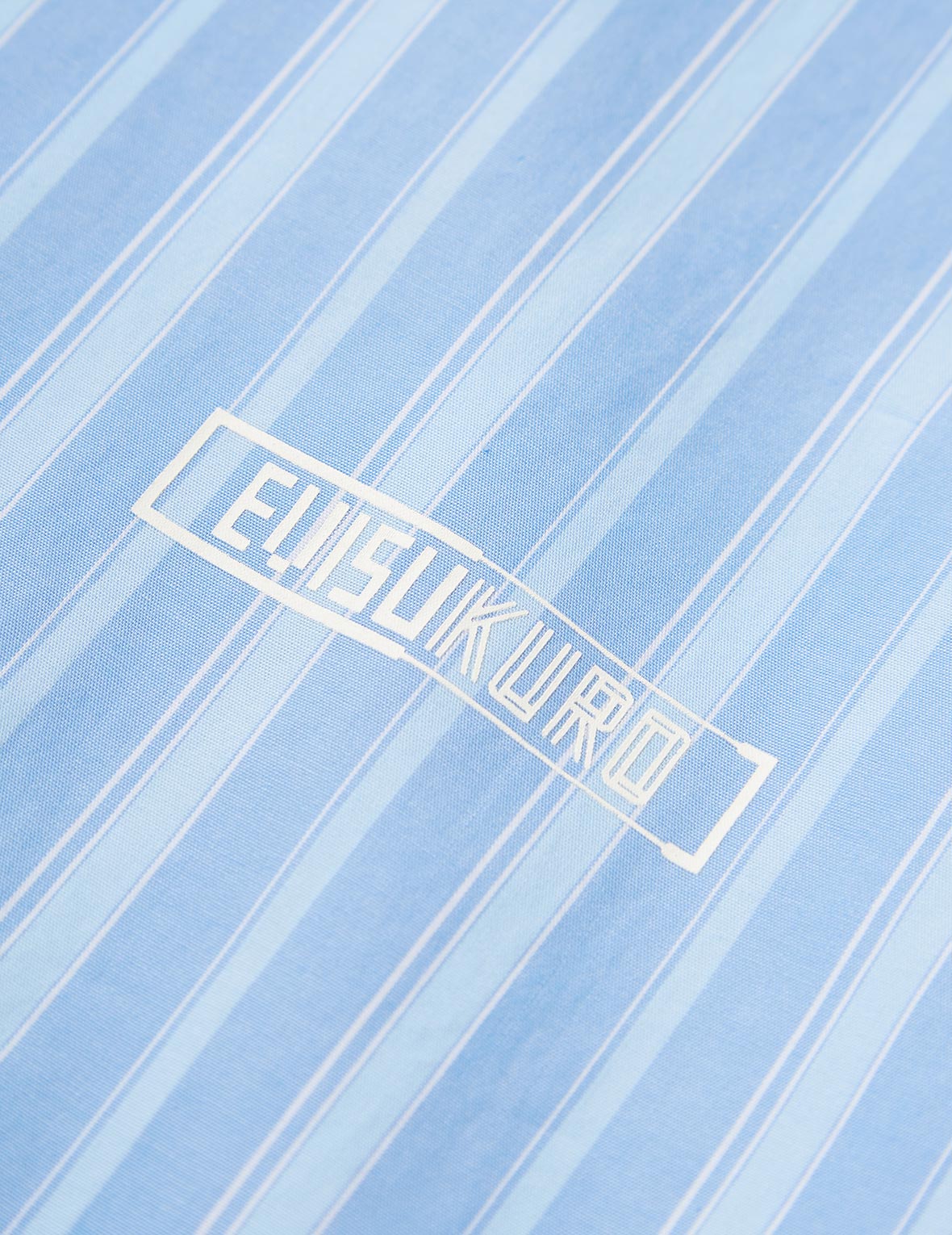 Drape Collar Pinstripe Shirt