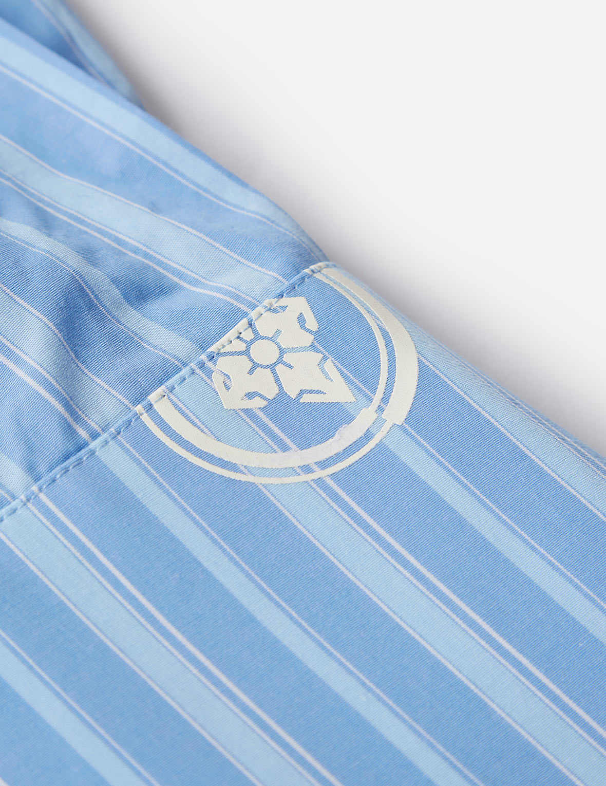 Drape Collar Pinstripe Shirt