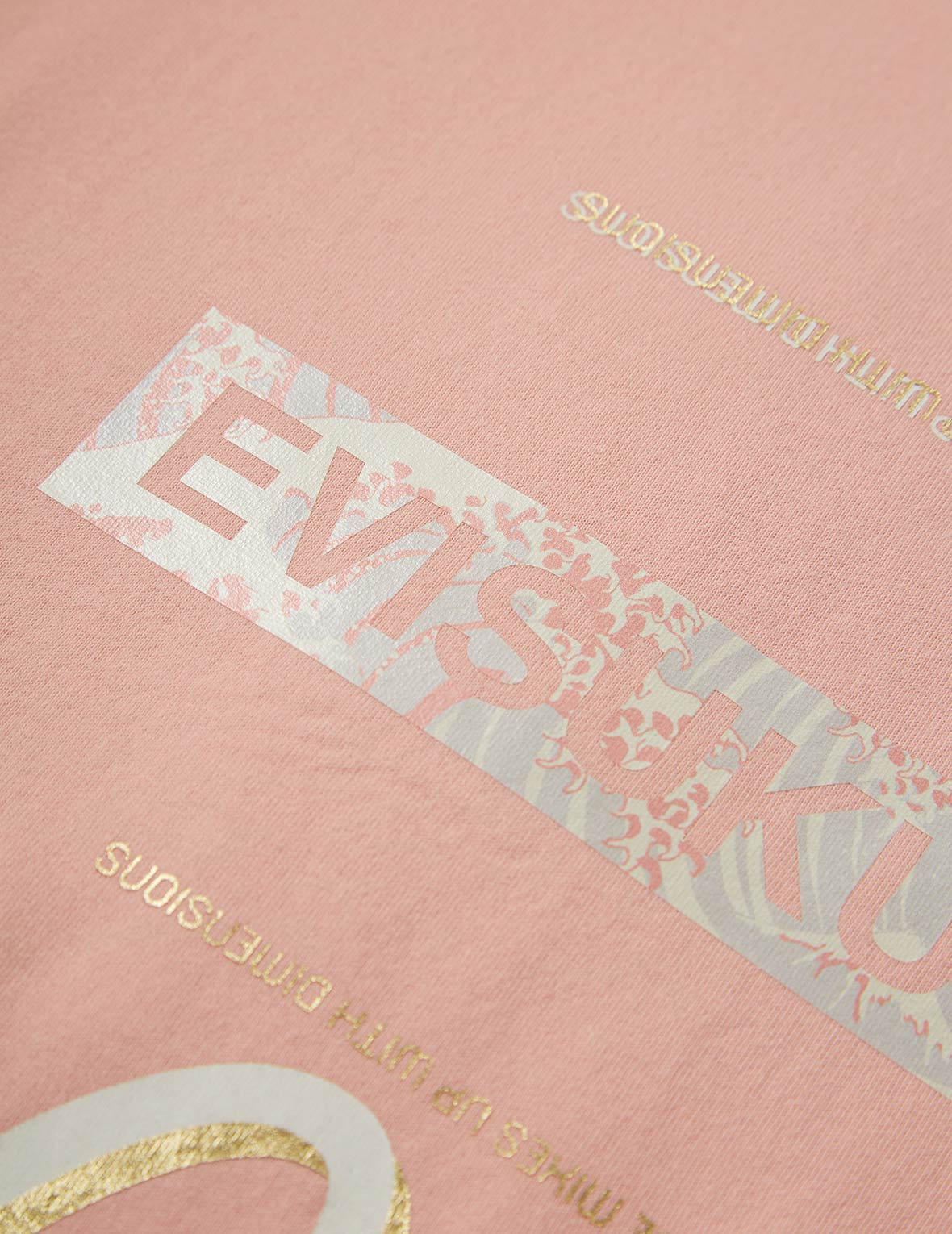 Ukiyo-E Infused Logo Label Print Oversized T-shirt
