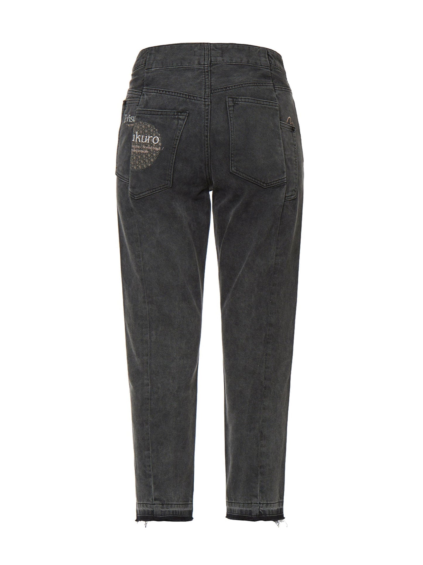 Reworked Panel Embroidered Relax Jeans