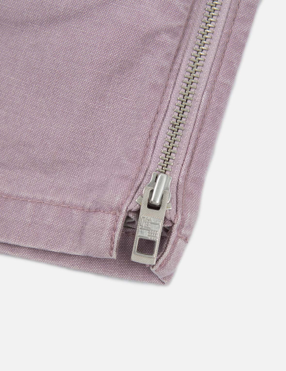 Pigment-dyed Shorts with Side Zippers