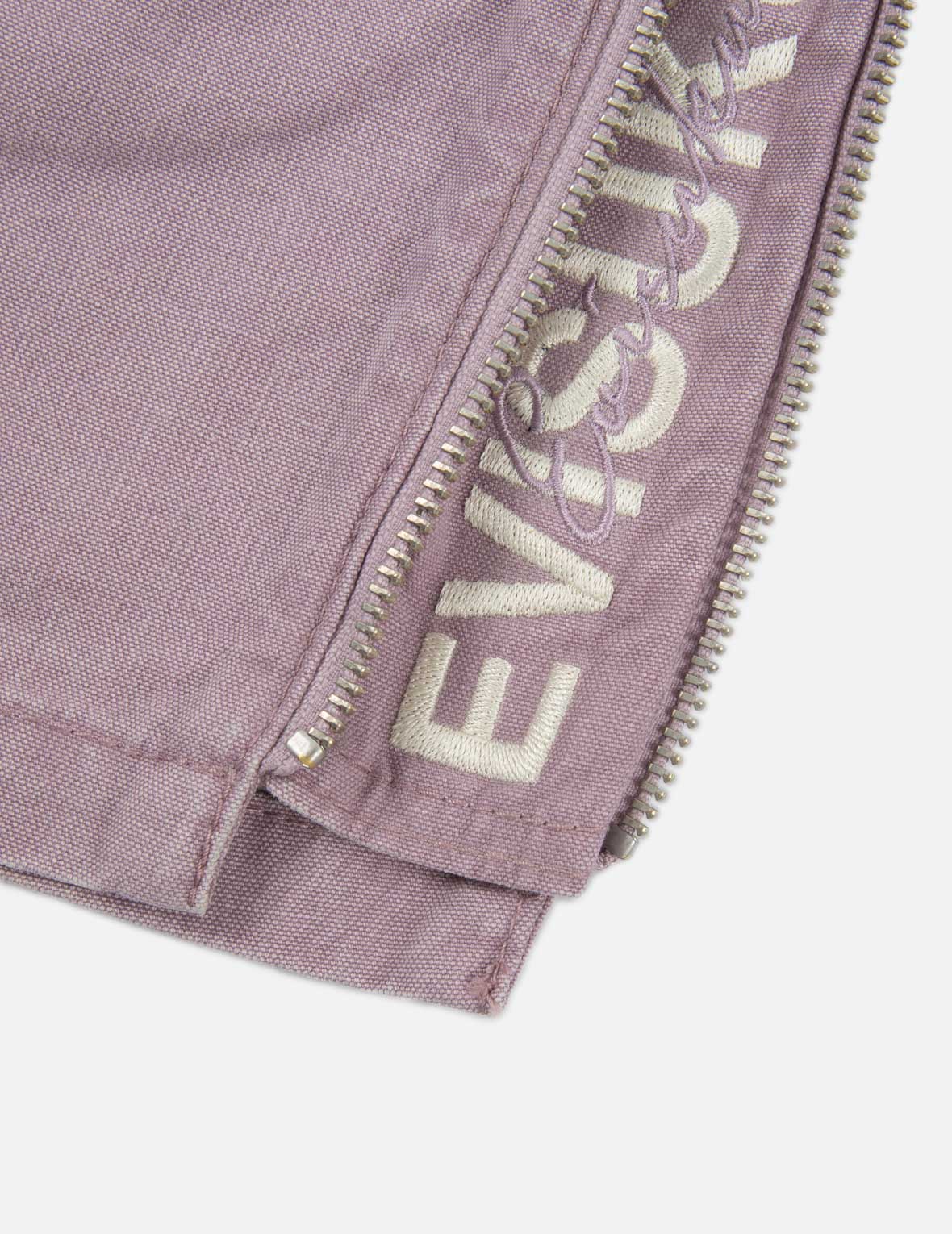 Pigment-dyed Shorts with Side Zippers