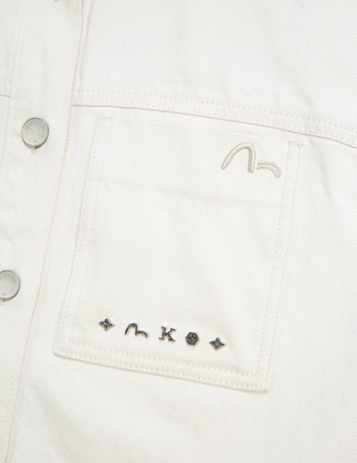Logo Embroidery Denim Jacket