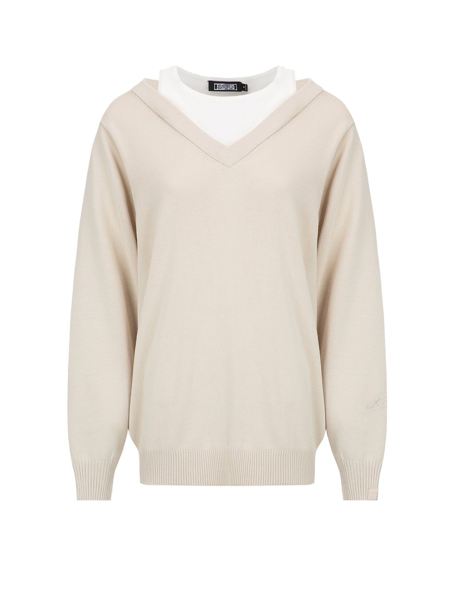 Logo Embroidery 2-in-1 Sweater