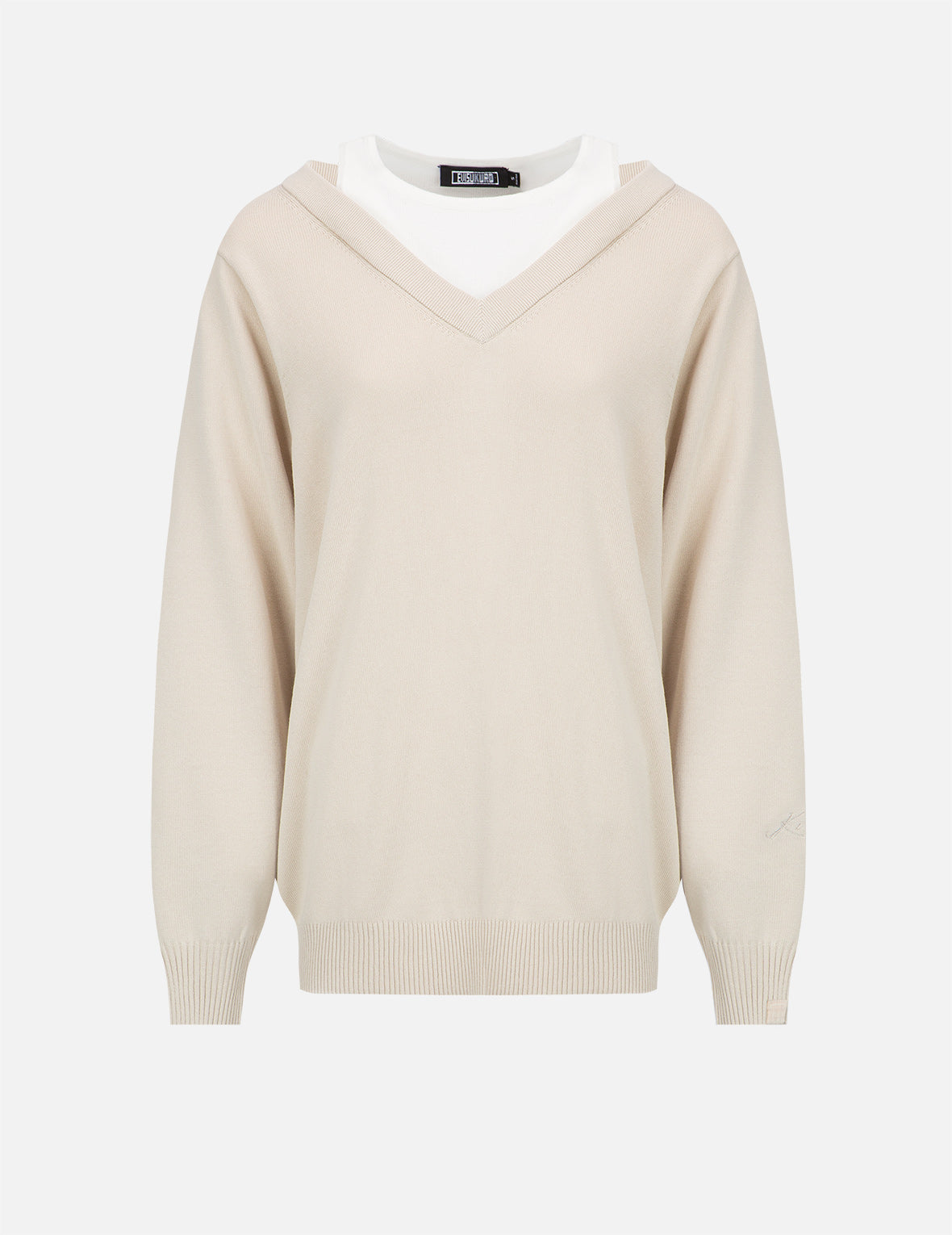 Logo Embroidery 2-in-1 Sweater