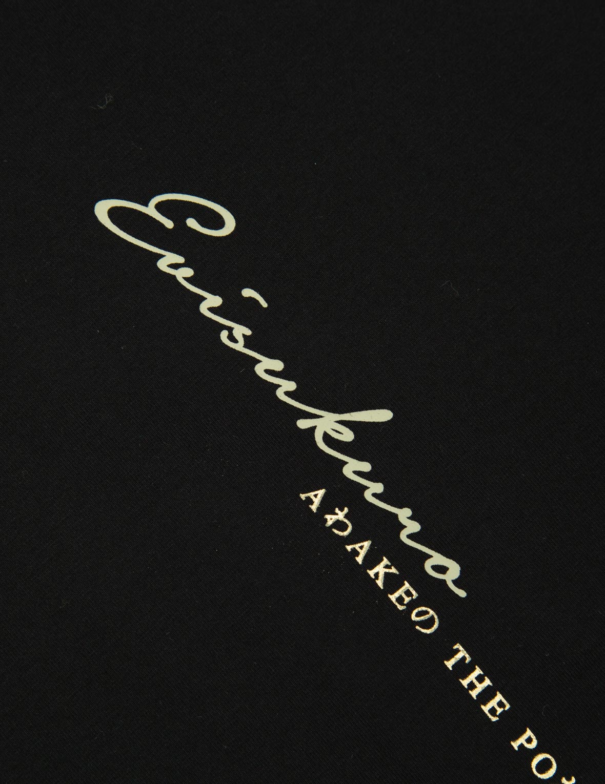 Multi Logo Foil Print Asymmetric T-Shirt