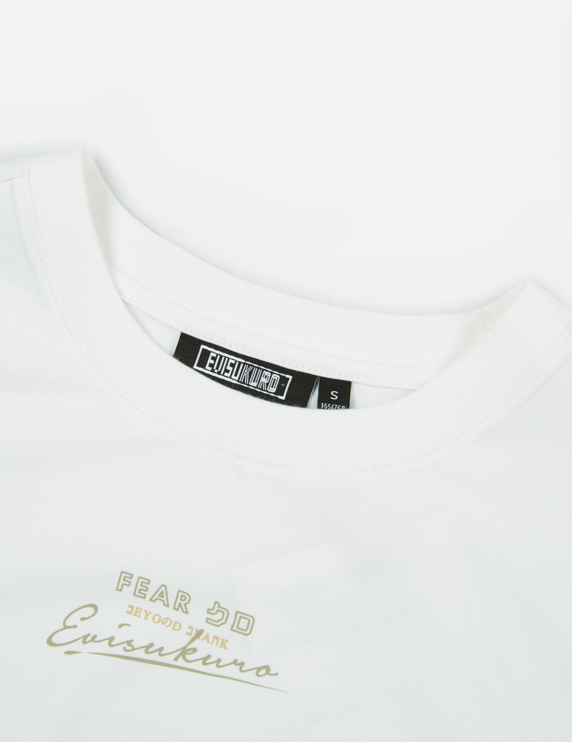 Multi Logo Foil Print Asymmetric T-Shirt
