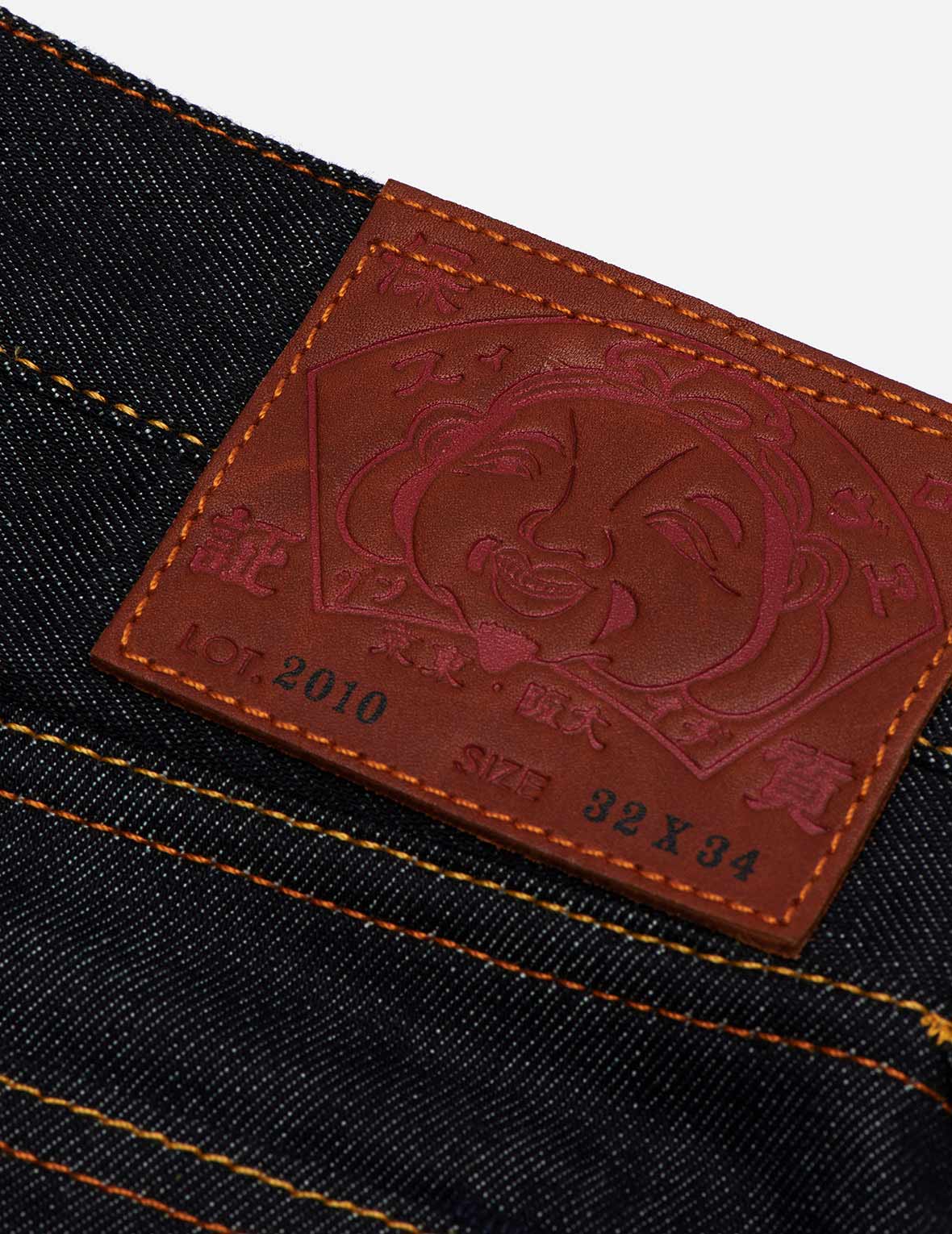 Blue Brushstroke Daicock Slim Cropped-fit Jeans