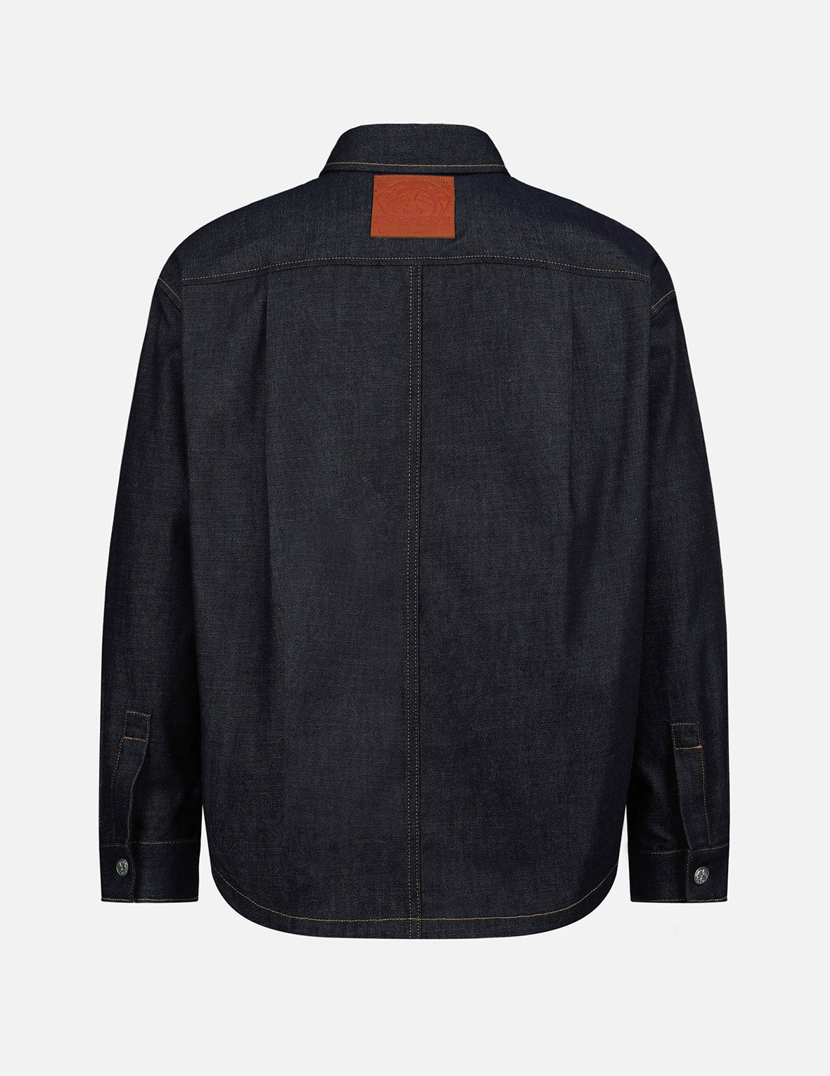 Sea Wave-pattern Seagull Embroidery Denim Shirt Jacket