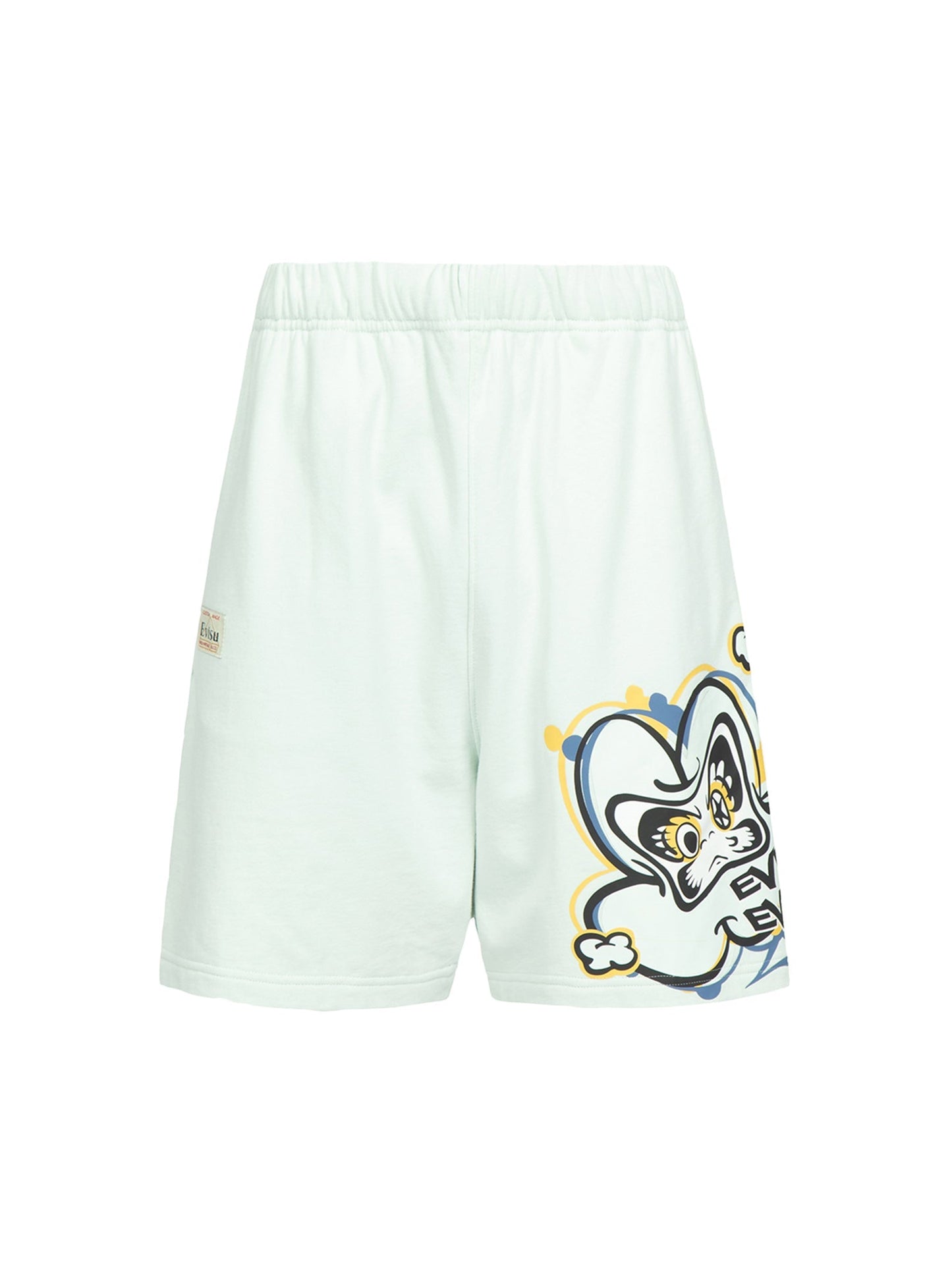 Transforming Daruma Print Sweat Shorts