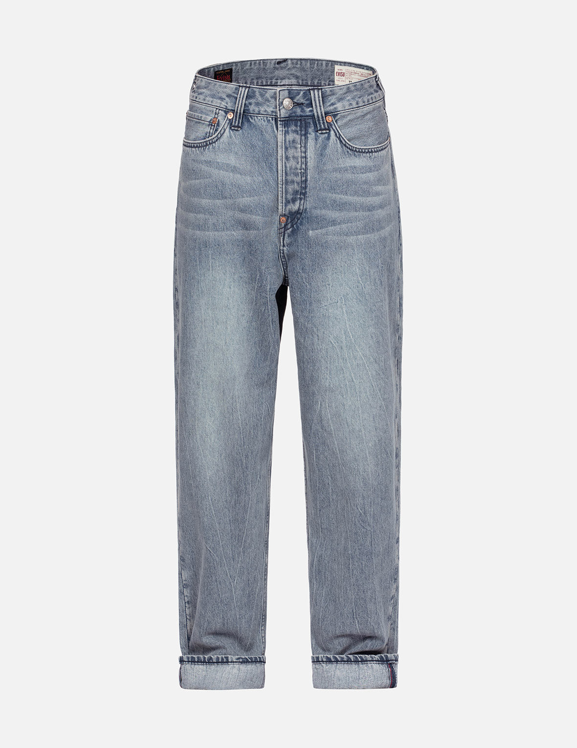 Brush Seagull Print Fashion Loose Fit Jeans