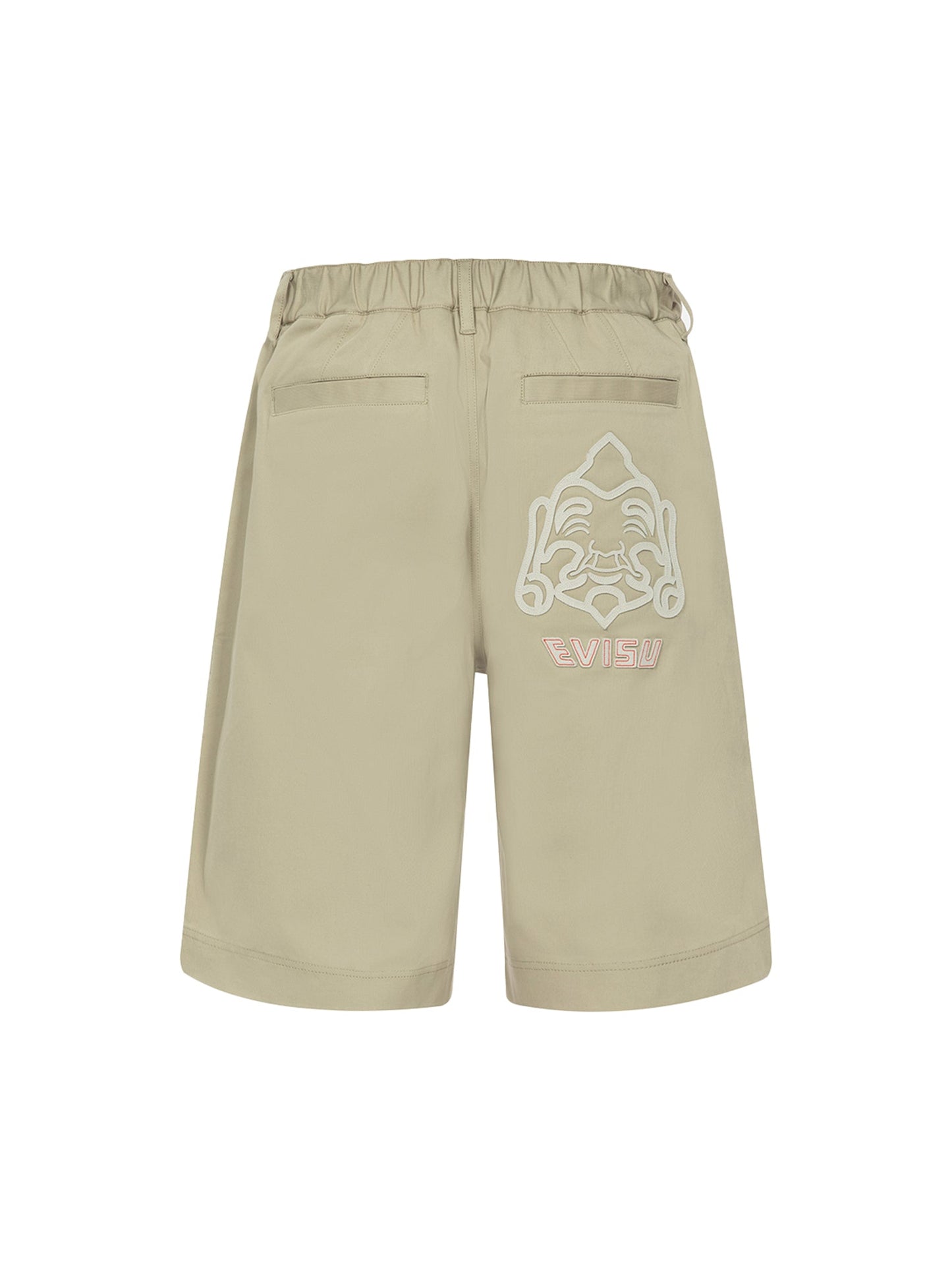 Seagull Embroidery and Godhead Patchwork Relax Fit Shorts