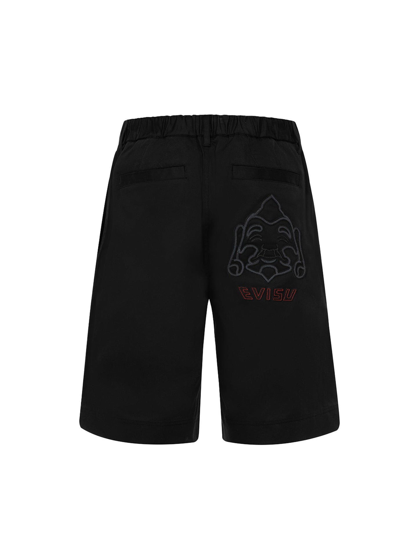Seagull Embroidery and Godhead Patchwork Relax Fit Shorts