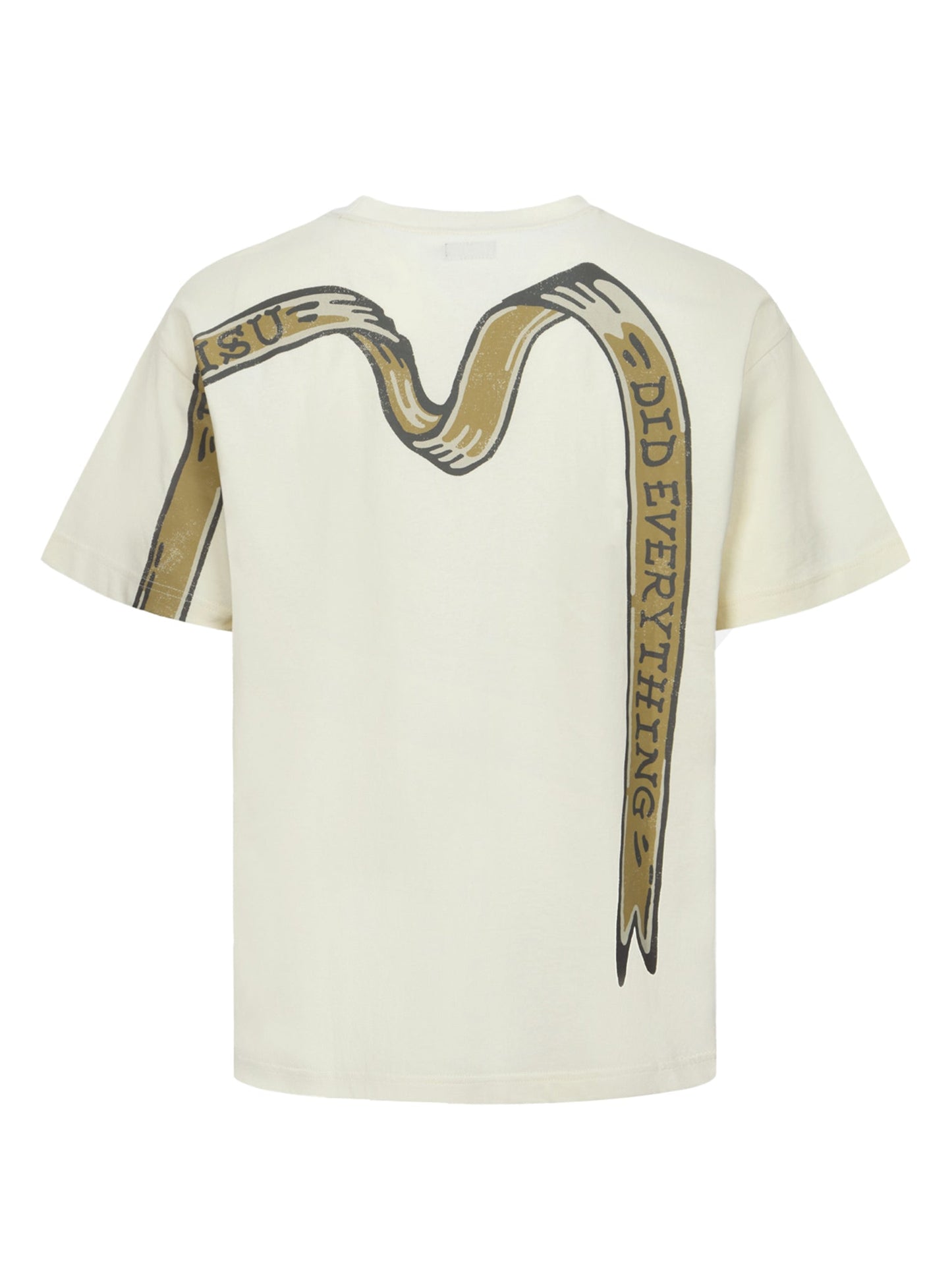 Logo and Ribbon Daicock Print Relax Fit T-shirt
