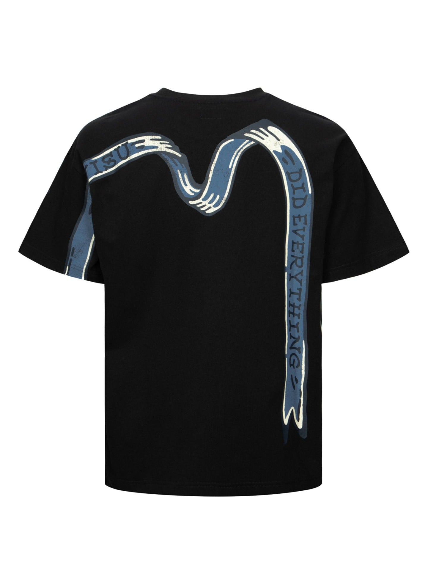 Logo and Ribbon Daicock Print Relax Fit T-shirt