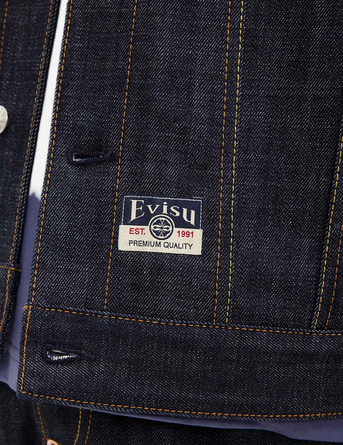 Hakutaku Embroidery Relax Fit Denim Jacket