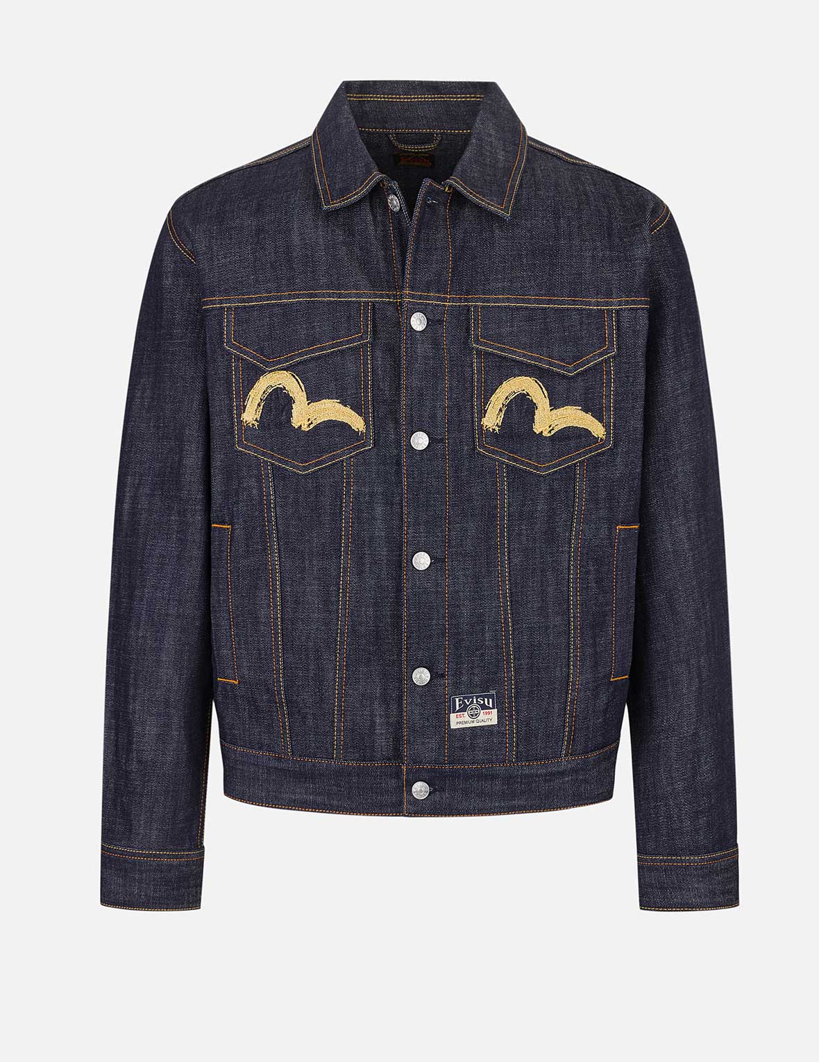 Hakutaku Embroidery Relax Fit Denim Jacket