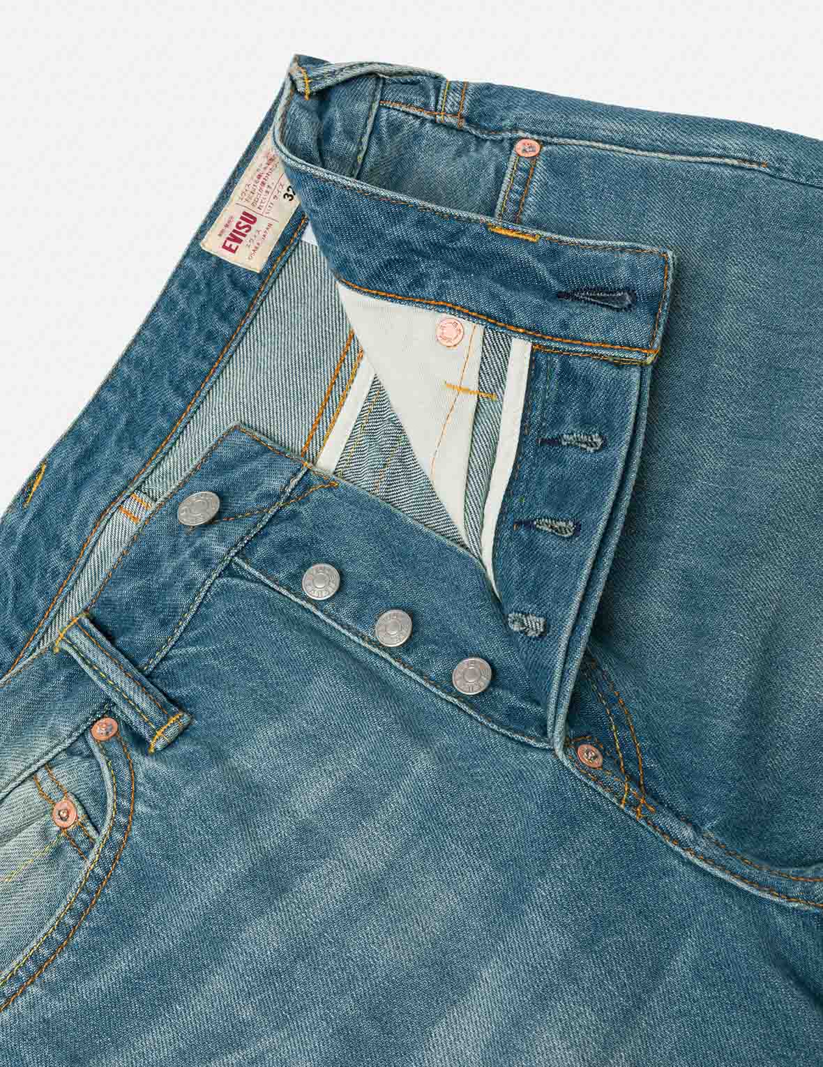 Floral Daicock Embroidery Regular Fit Denim Shorts