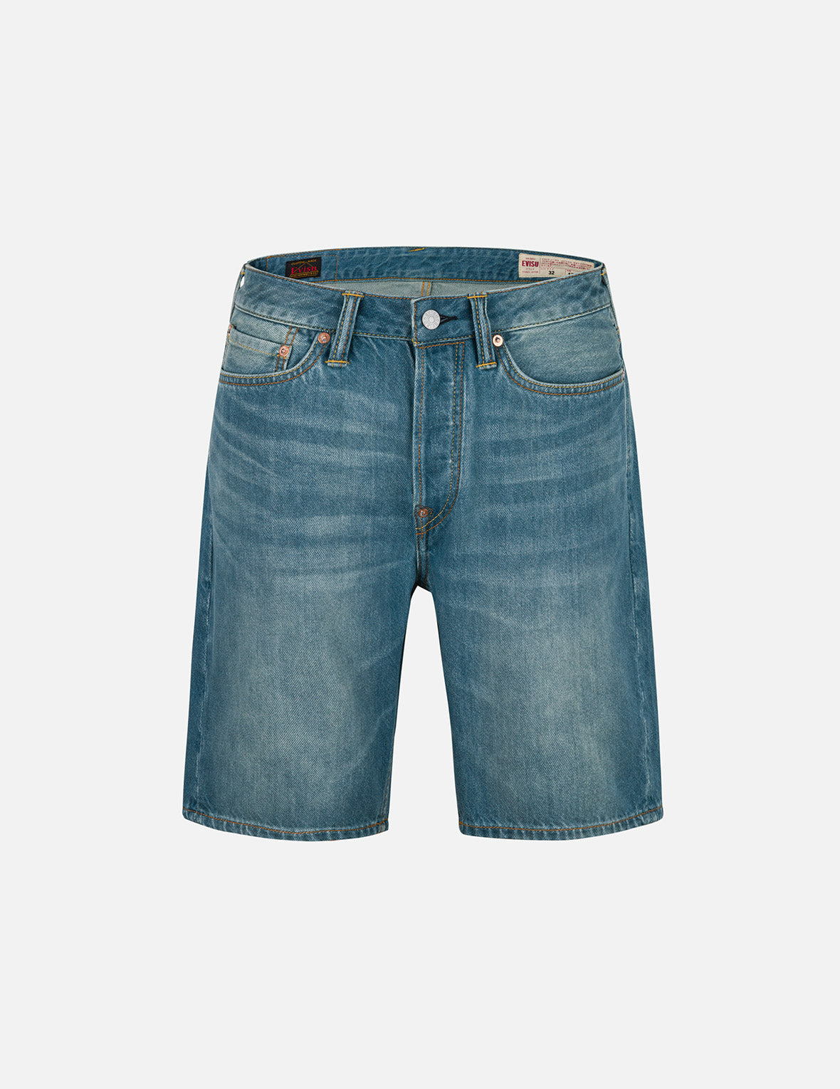 Floral Daicock Embroidery Regular Fit Denim Shorts