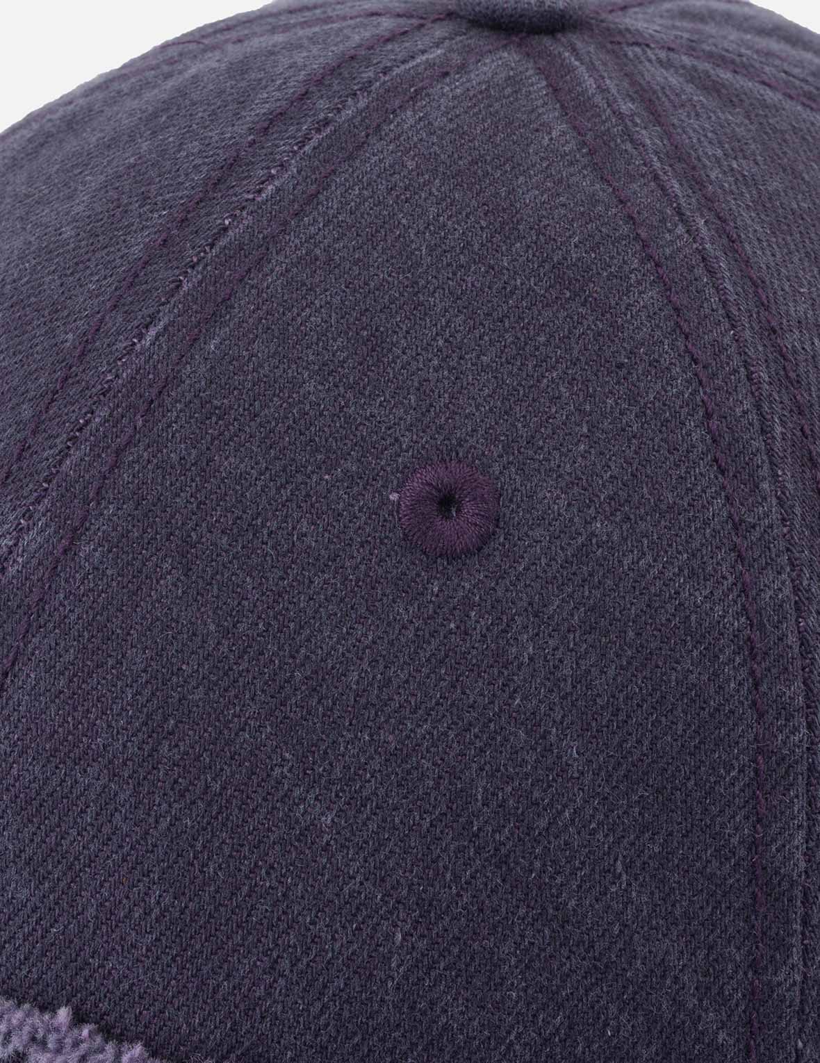 Distressed Seagull and Logo Embroidery Denim Cap