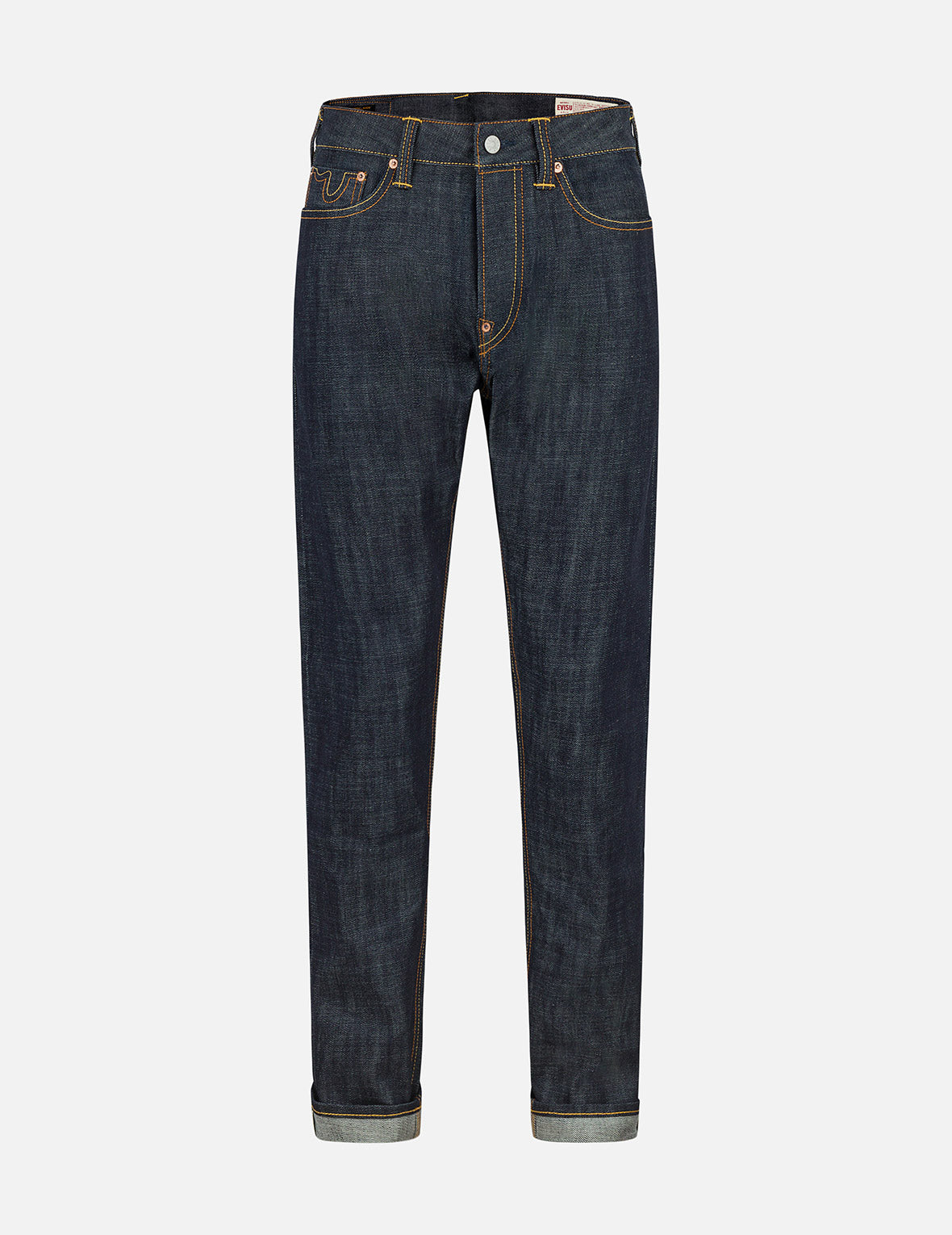 7 Pockets Design Taper Fit Raw Jeans #2017 – EVISU