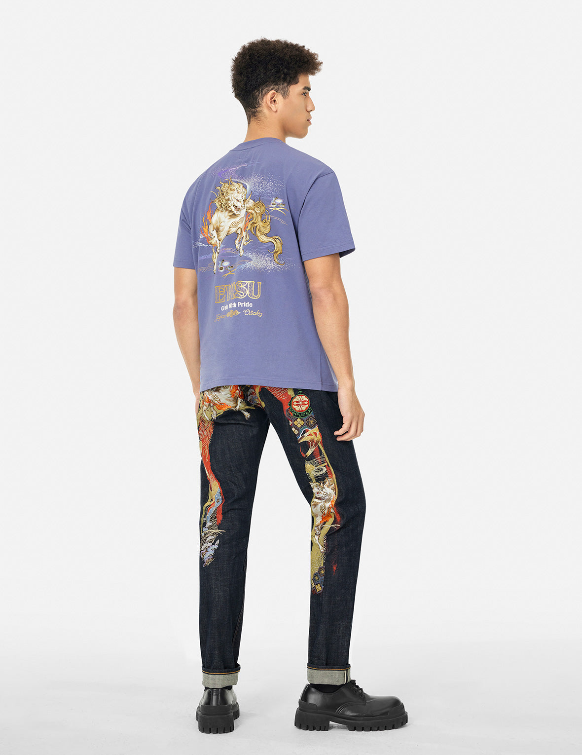 Hakutaku Daicock Embroidery Taper Fit Jeans #2017