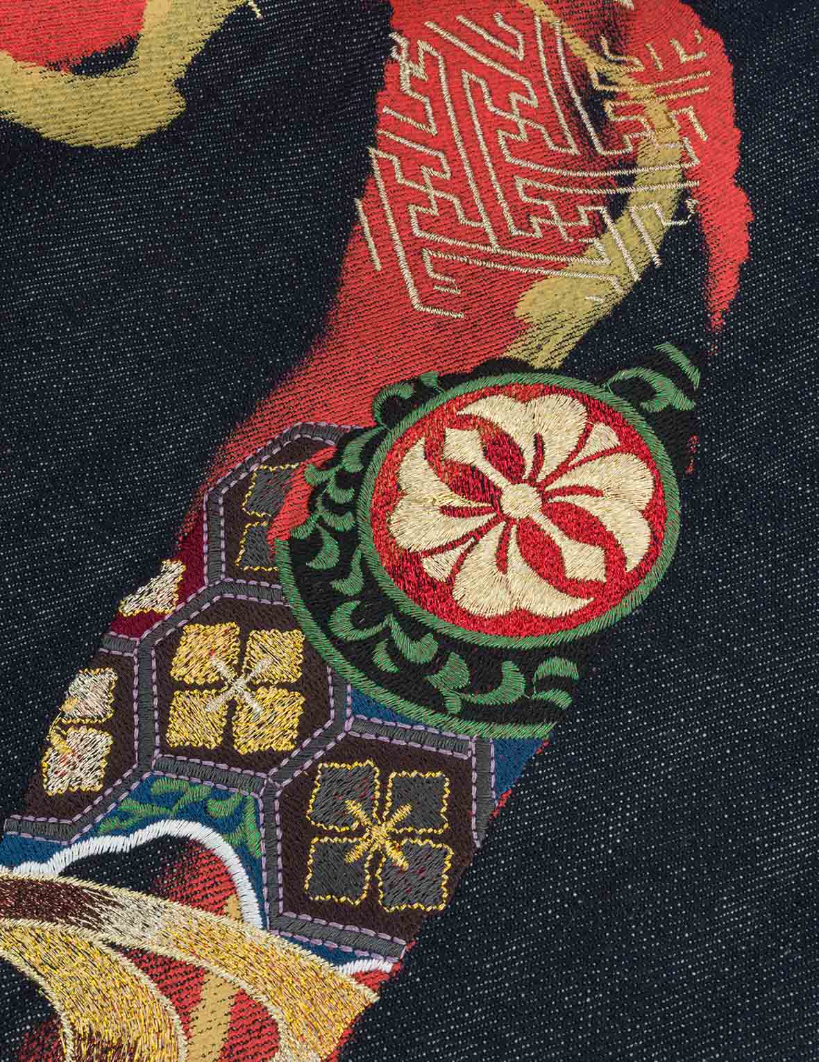 Hakutaku Daicock Embroidery Taper Fit Jeans #2017