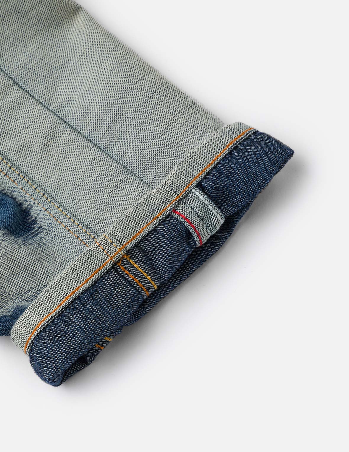 Distressed Seagull Embroidery Fashion Fit Denim Jeans