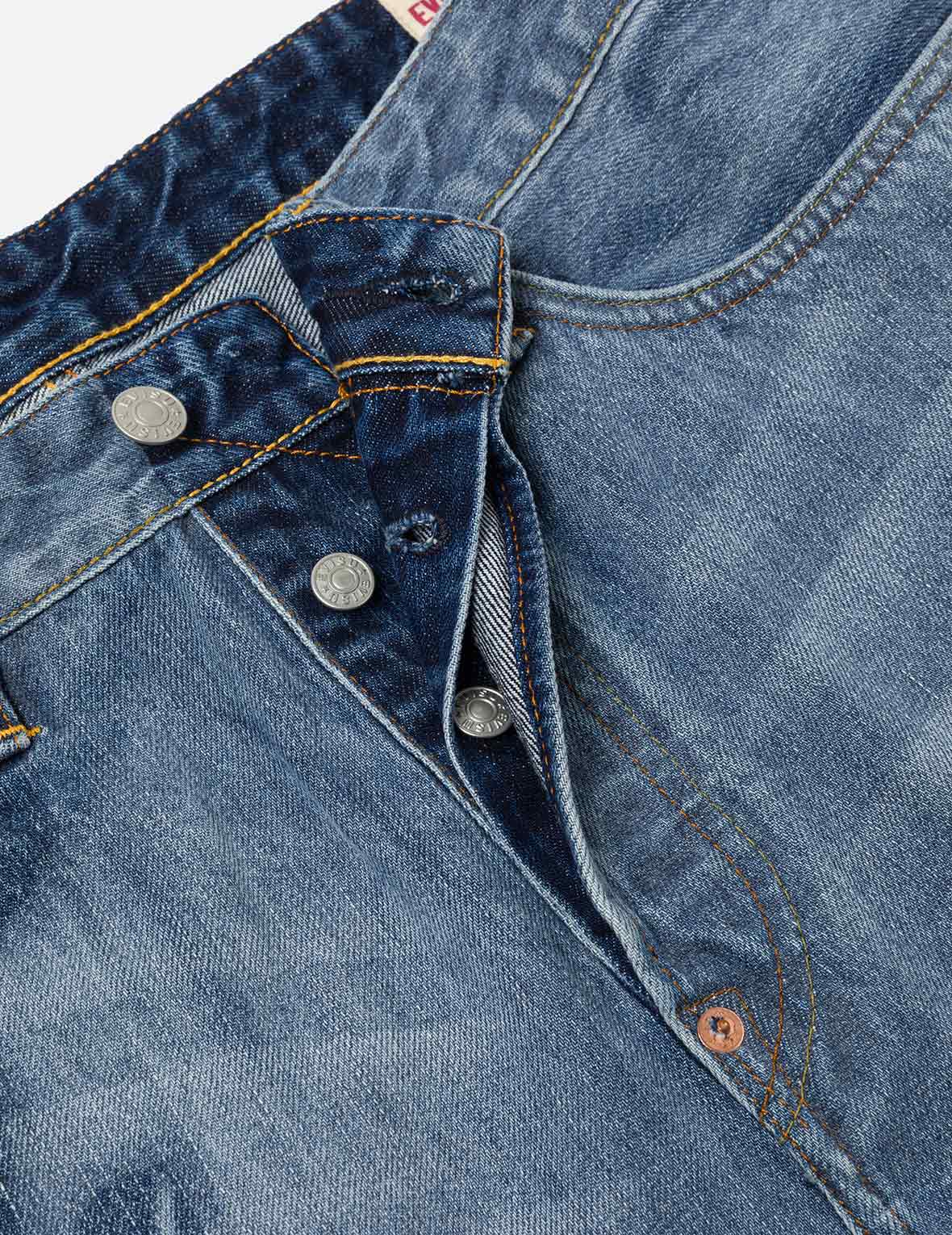 Fisherman Godhead Laser Print Cropped Jeans #2027