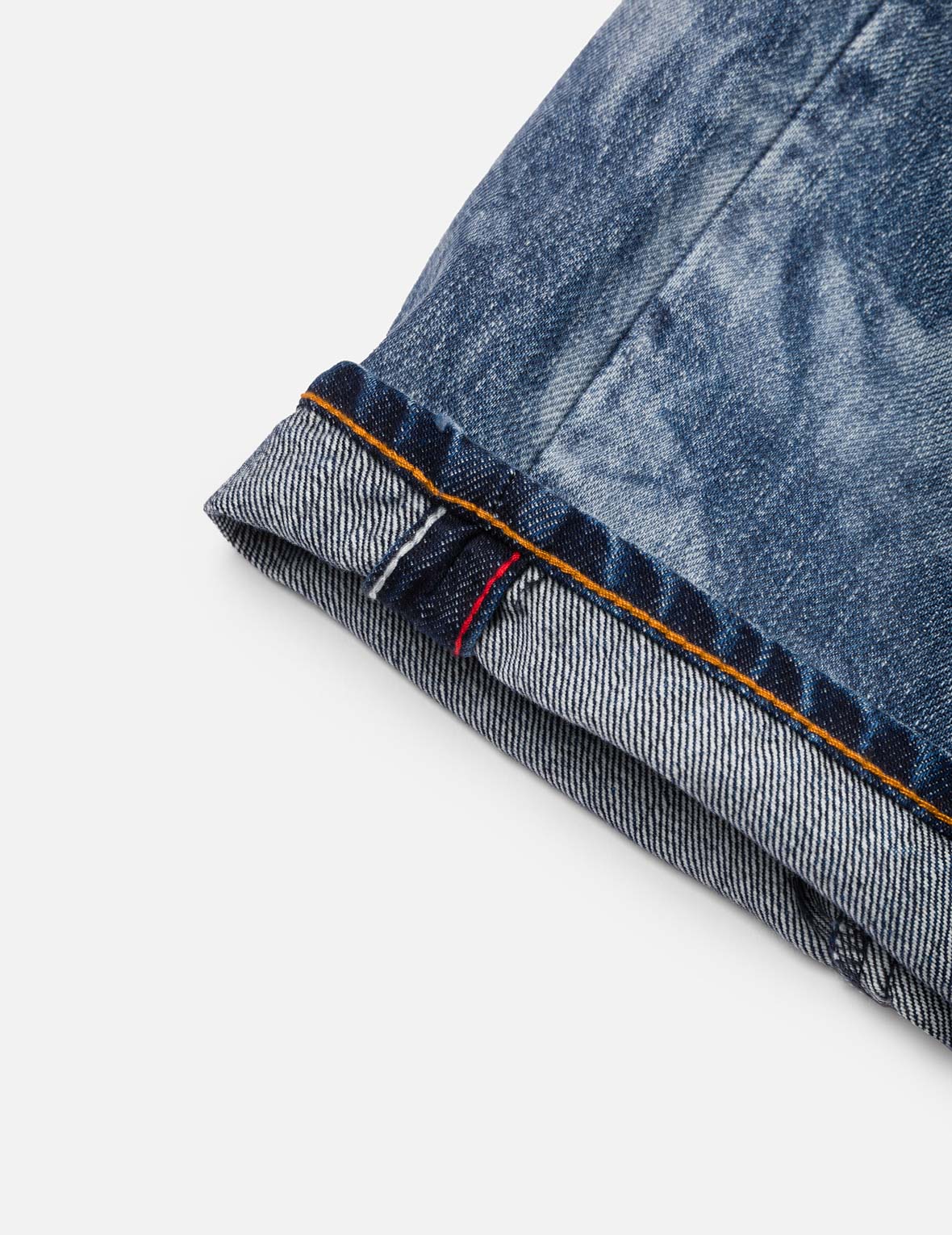 Fisherman Godhead Laser Print Cropped Jeans #2027