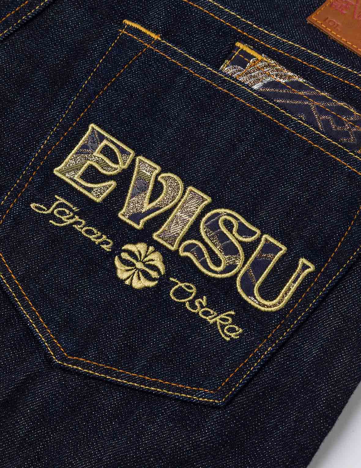 Seagull and Logo Brocade Appliqué Carrot Fit Jeans #2017