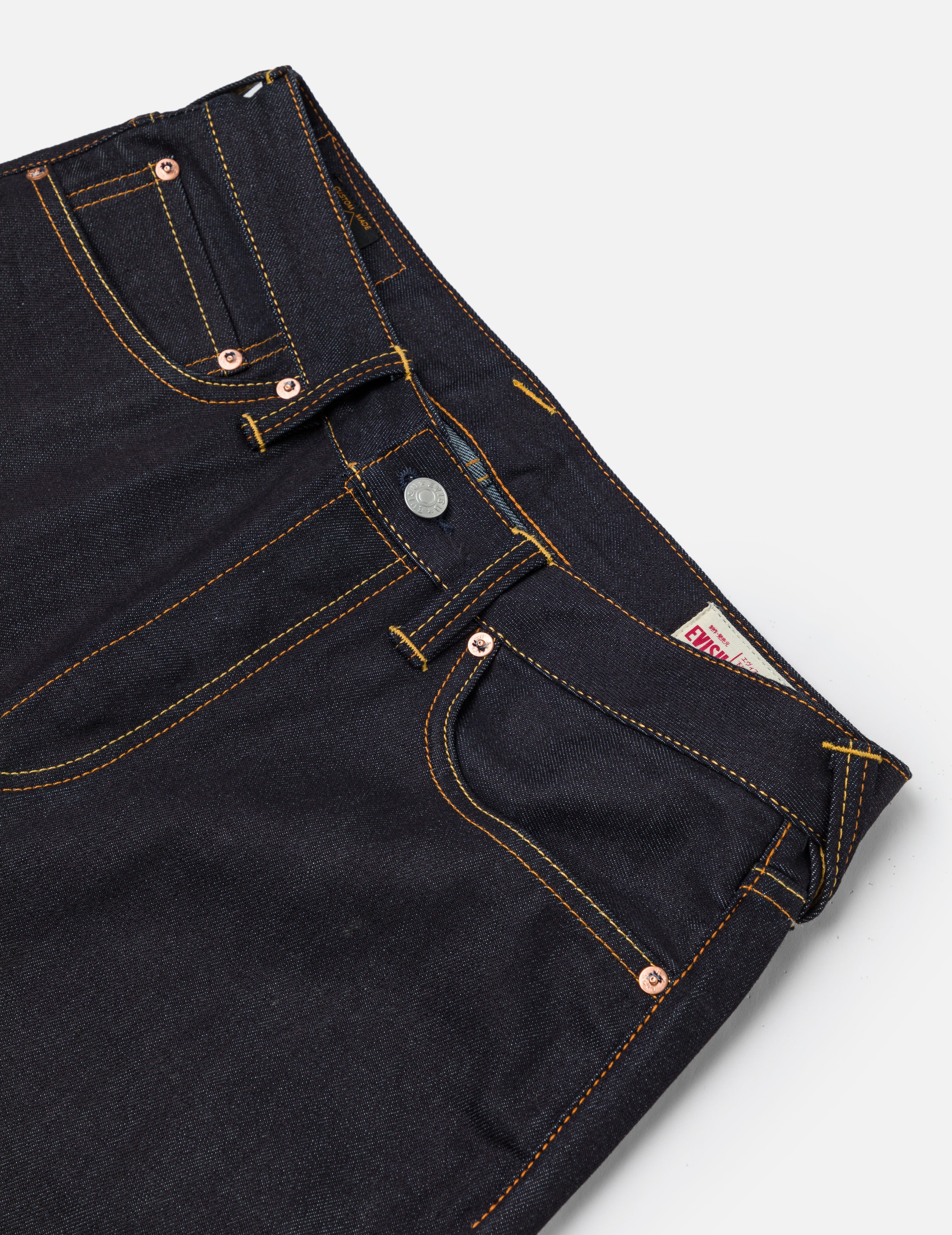 Yellow Seagull Print Regular Fit Jeans #2000