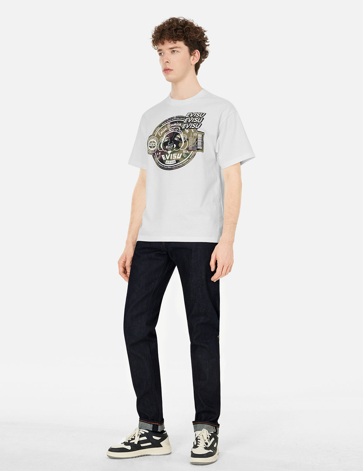 Red Seagull Daicock Print Carrot Fit Jeans #2017