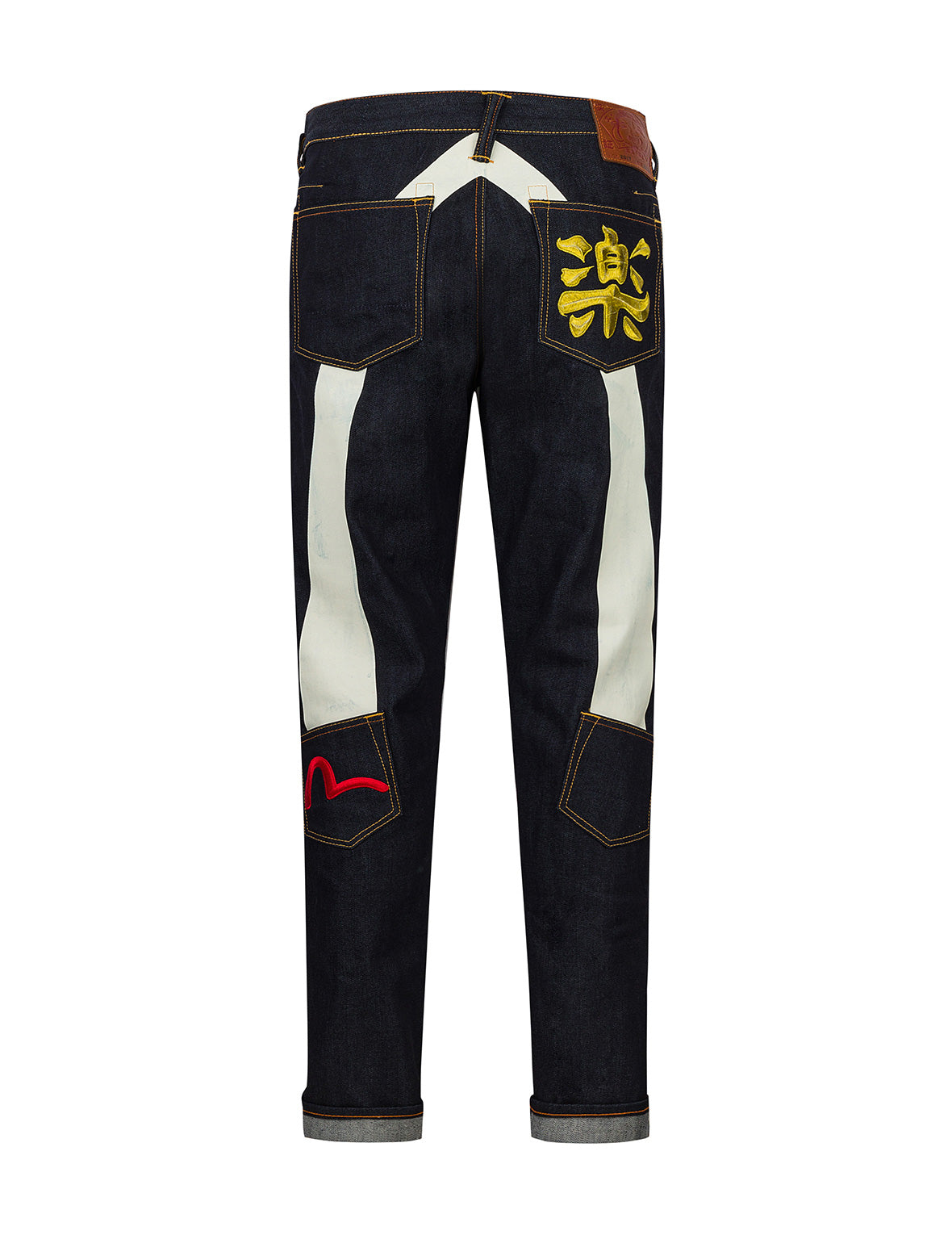 Red Seagull Daicock Print Taper Fit Jeans #2017