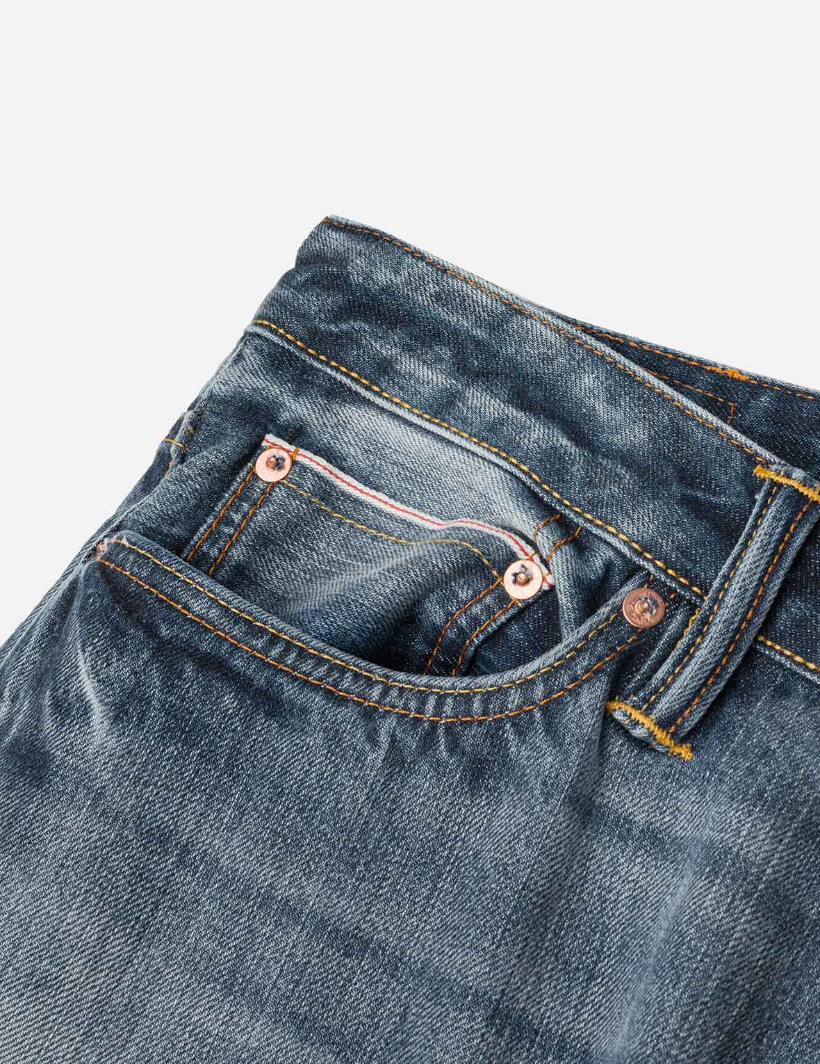 White Seagull Daicock Print Taper Fit Jeans #2017