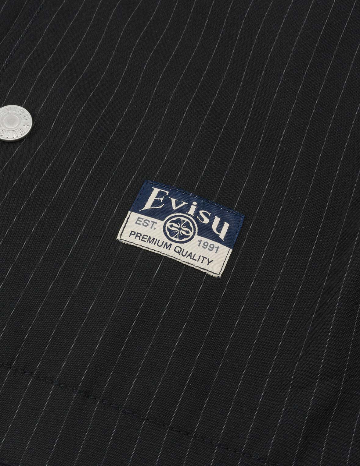 Logo and Slogan Embroidery Regular Fit Striped Suit Ccoach Jacket