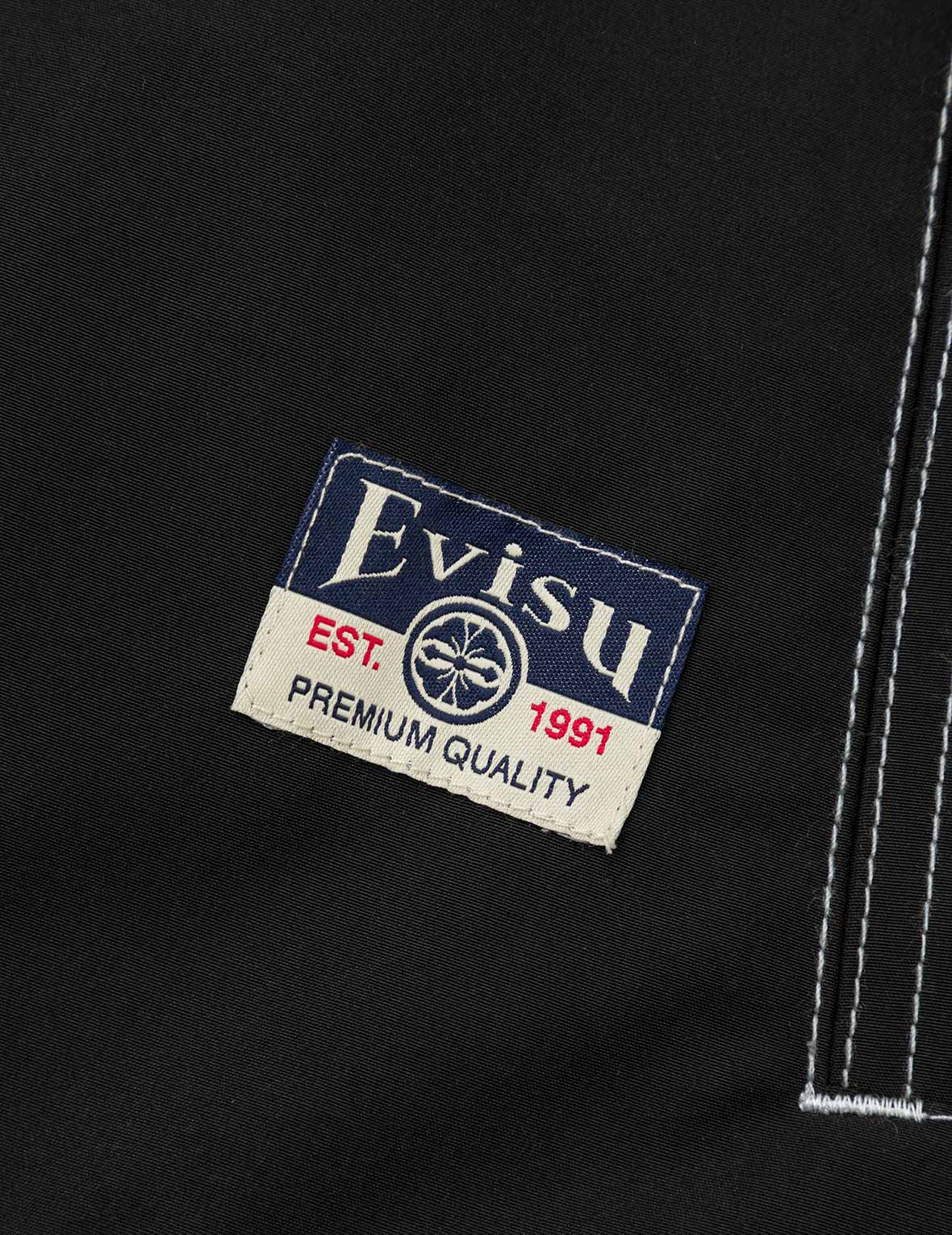 Daruma Print and Logo Appliqué Relax Fit Hooded Jacket