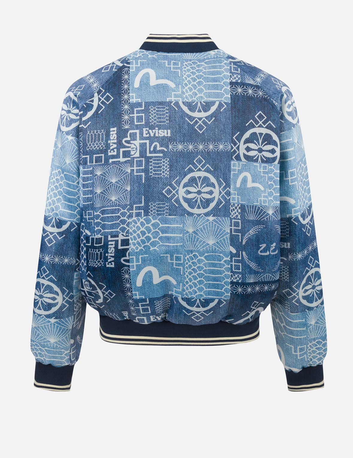 Soaring Snake Embroidery and Traditional Japanese Totem Prints Reversible Relax Fit Souvenir - Red Jacket
