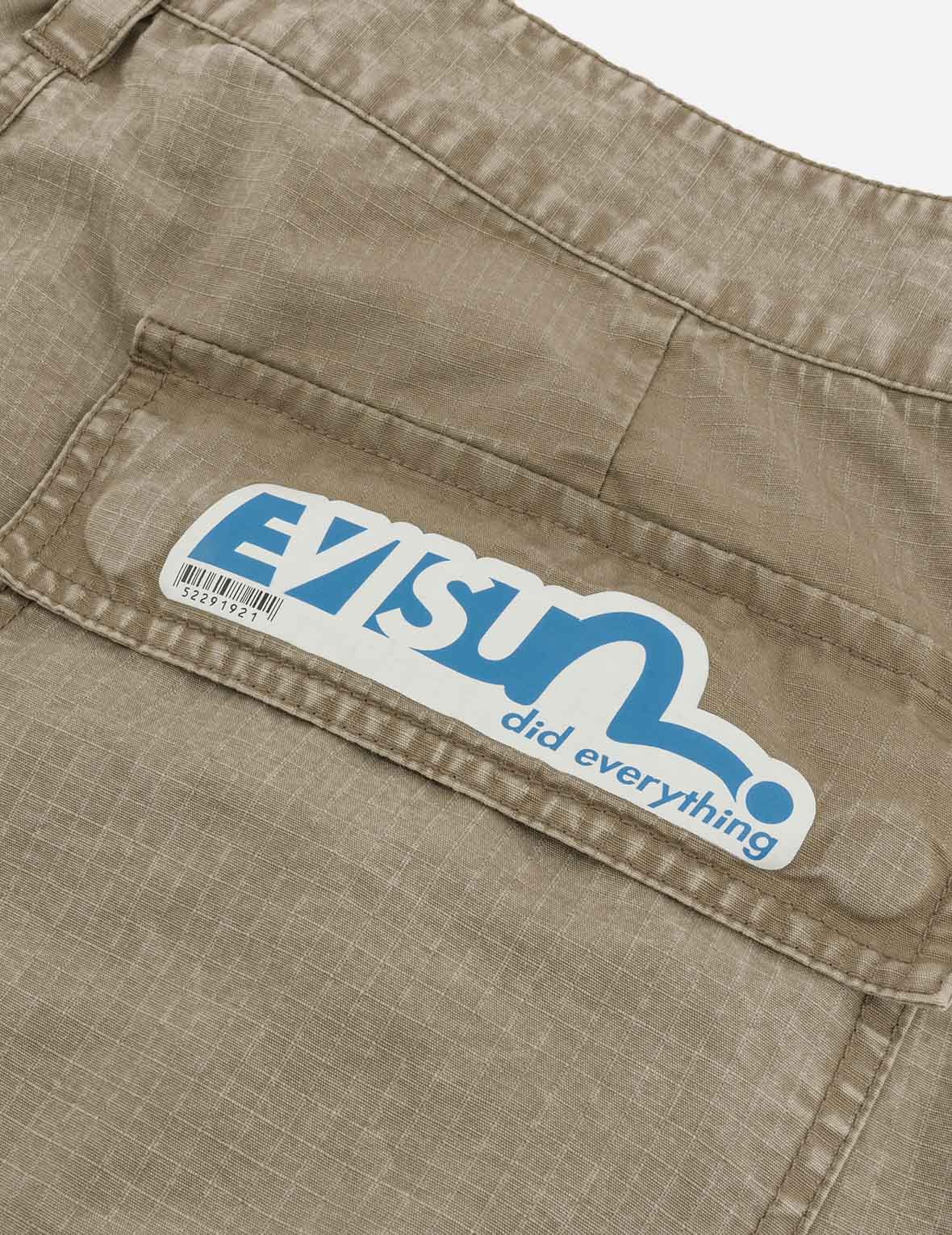 Seagull and Kamon Embroidery Straight Fit Woven Joggers