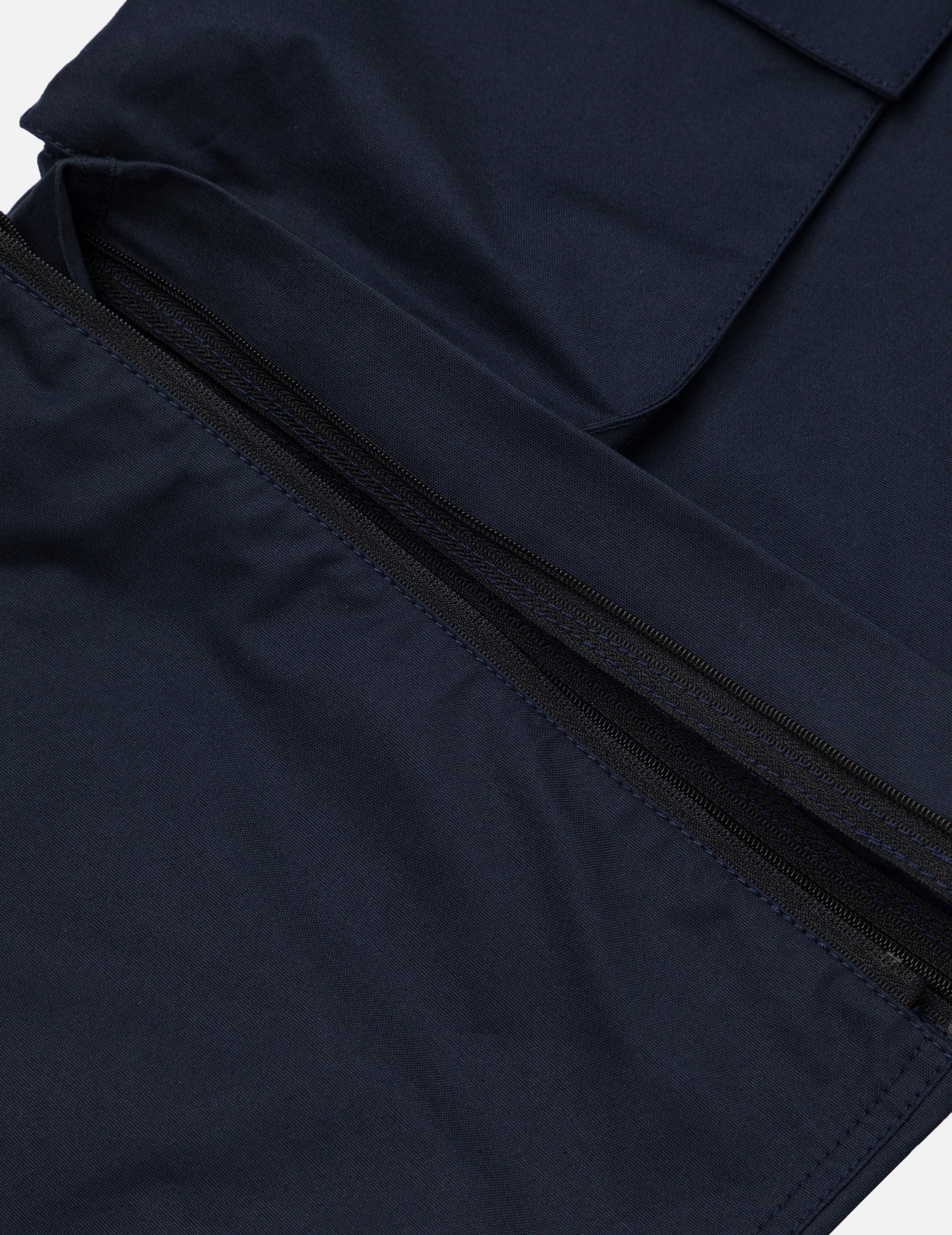 Kamon and Logo Prints Detachable Leg Panel Fashion Fit Woven Cargo Jogger