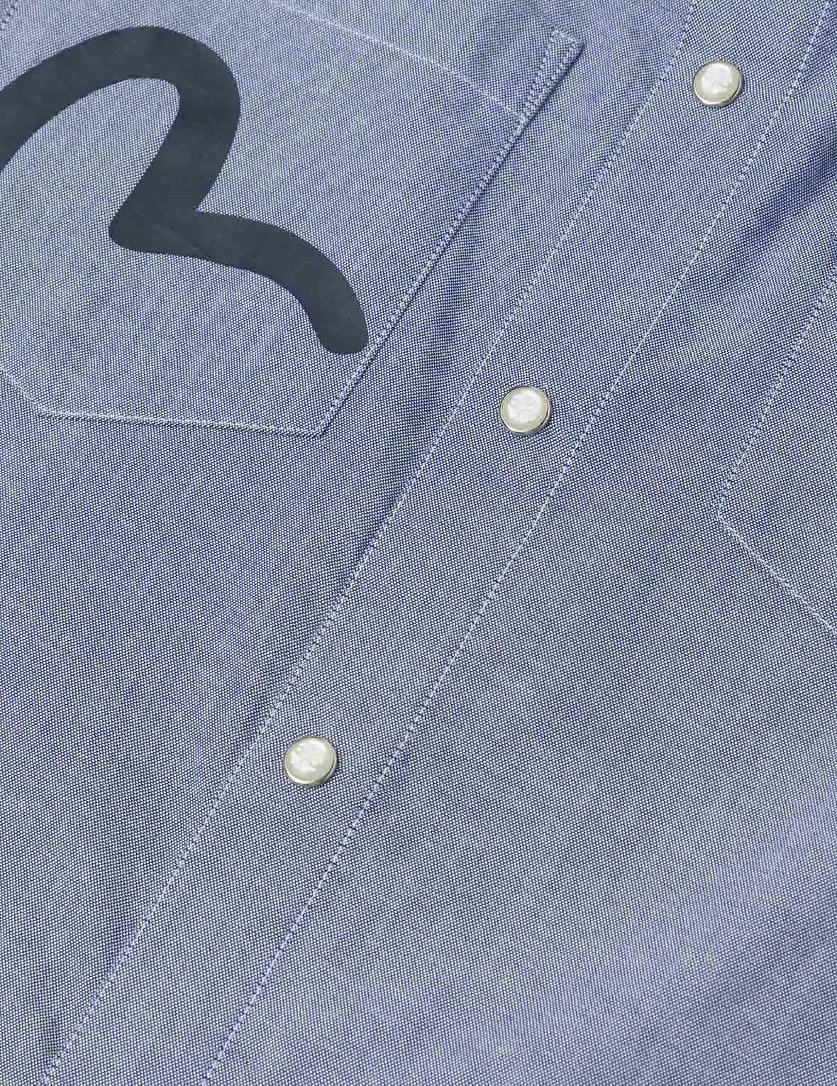 Half Kamon Embroidery and Print Relax Fit Shirt